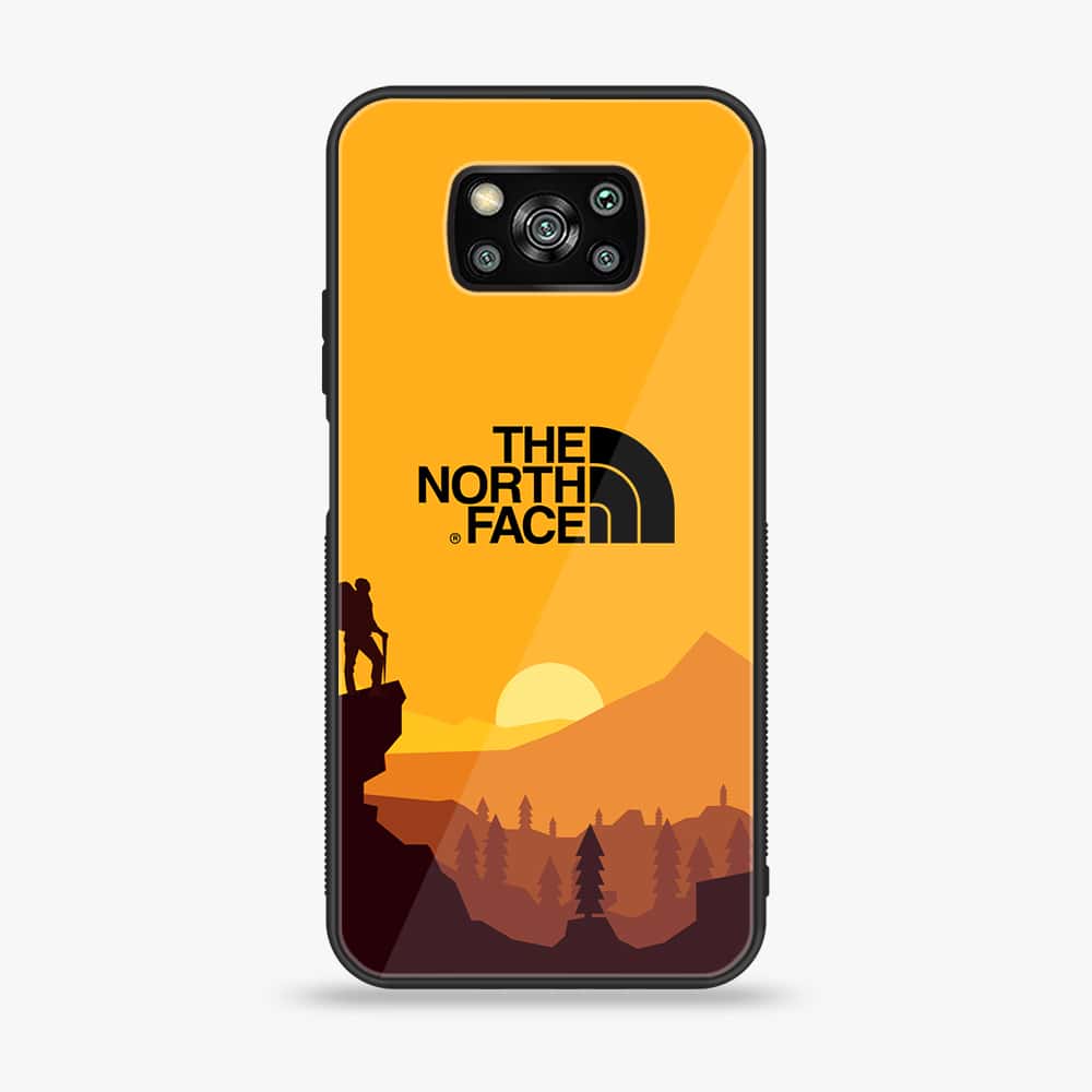 Xiaomi Poco X3 - The North Face Series - Premium Printed Glass soft Bumper shock Proof Case