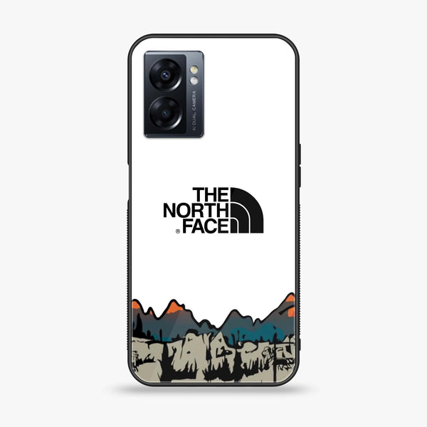Oppo A57 2022 - The North Face Series - Premium Printed Glass soft Bumper shock Proof Case