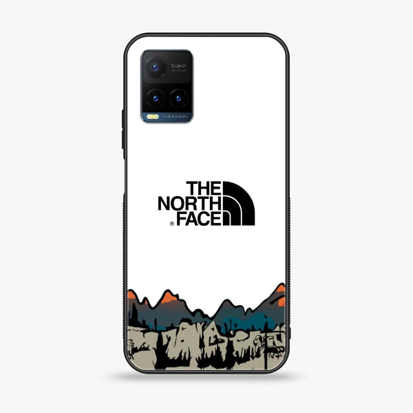 Vivo Y21t - The North Face Series - Premium Printed Glass soft Bumper shock Proof Case