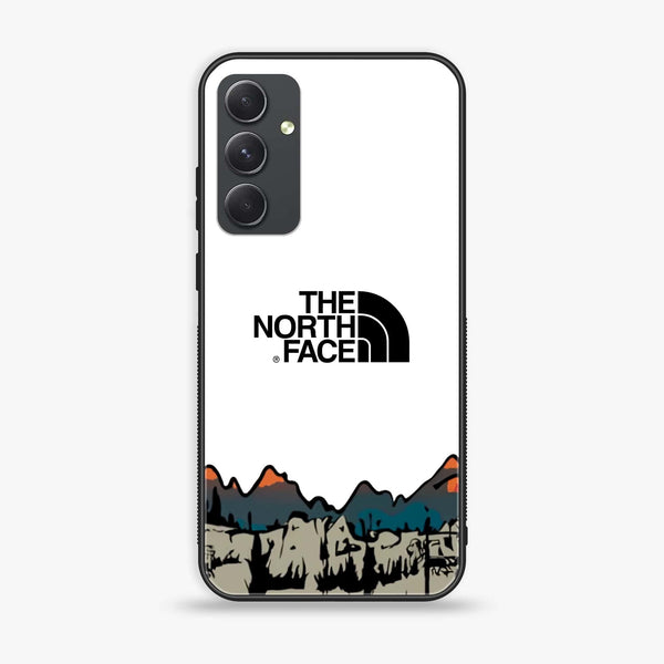 Samsung Galaxy A54 - The North Face Series - Premium Printed Glass soft Bumper shock Proof Case