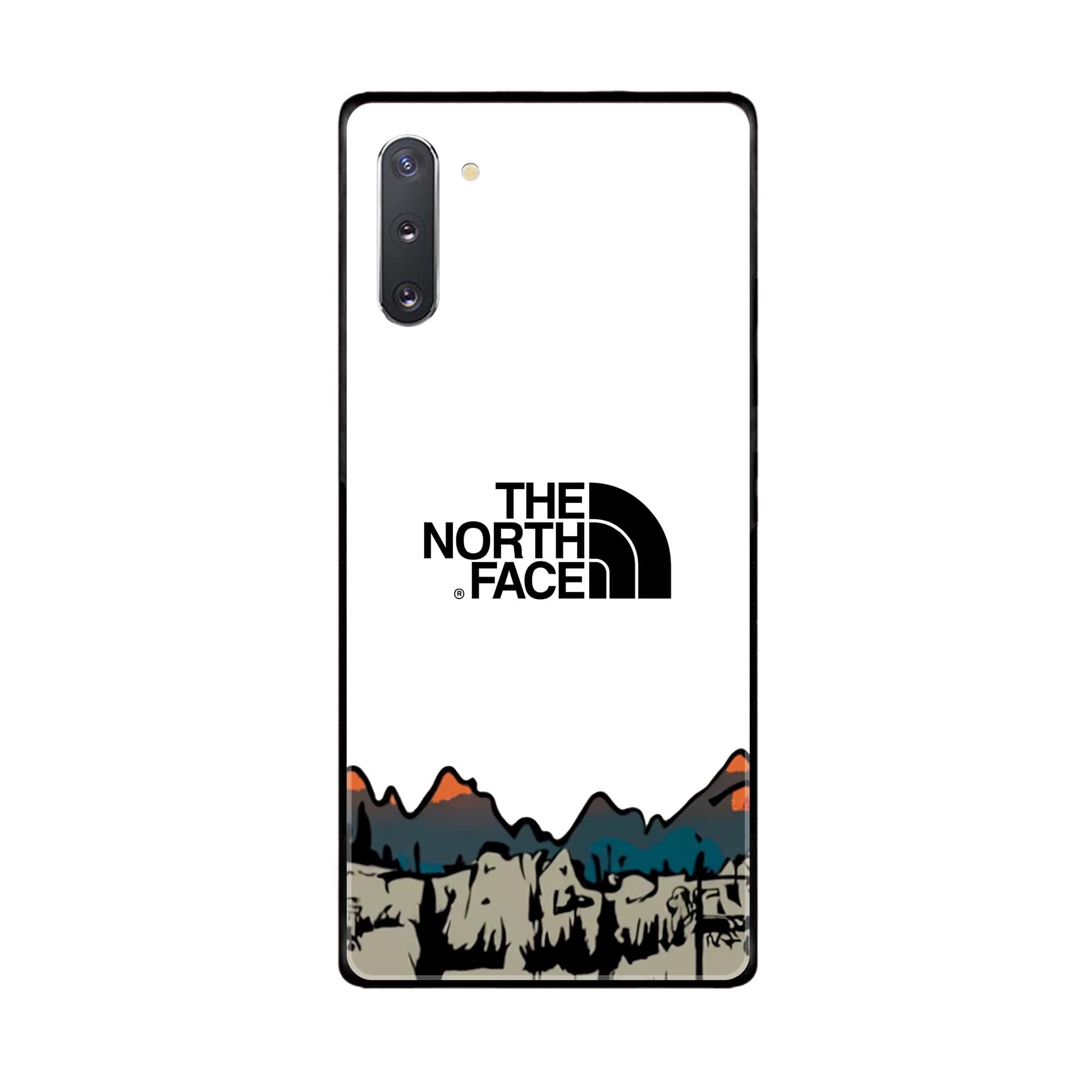 Samsung Galaxy Note 10 5G The North Face Series Premium Printed Glass soft Bumper shock Proof Case