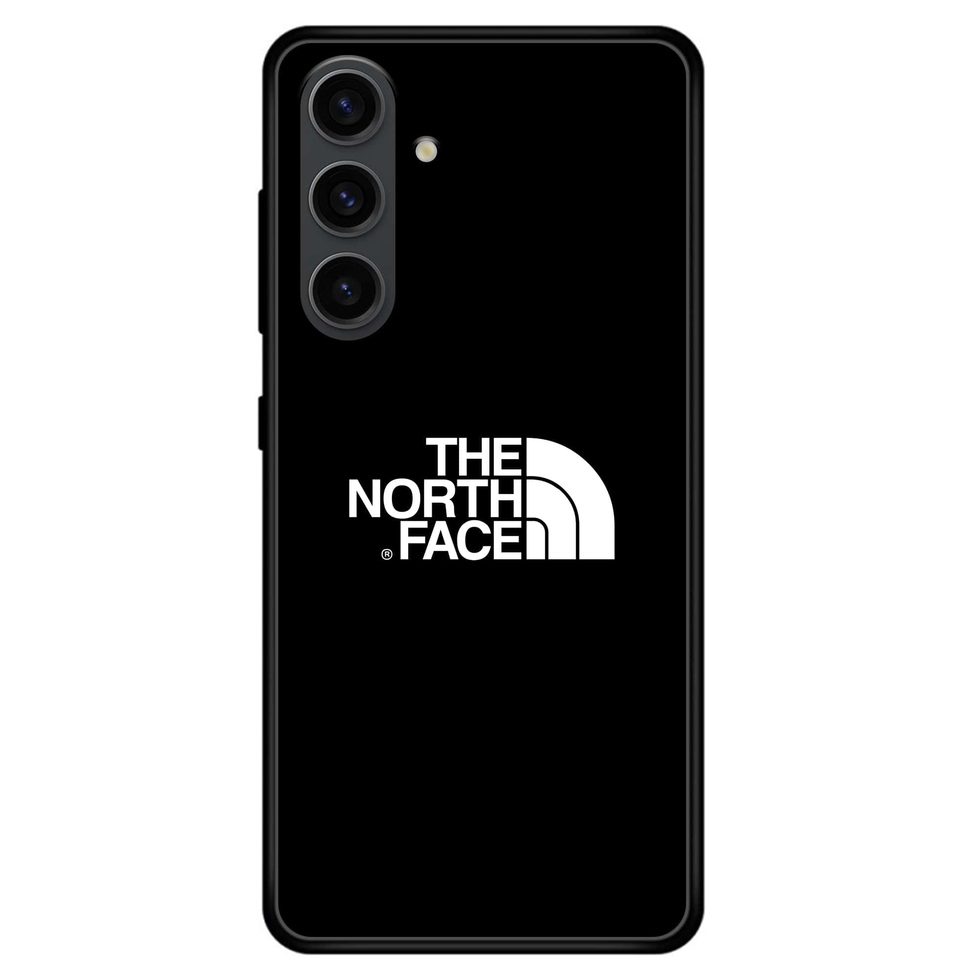 Samsung Galaxy S23 - The North Face Series - Premium Printed Glass soft Bumper shock Proof Case