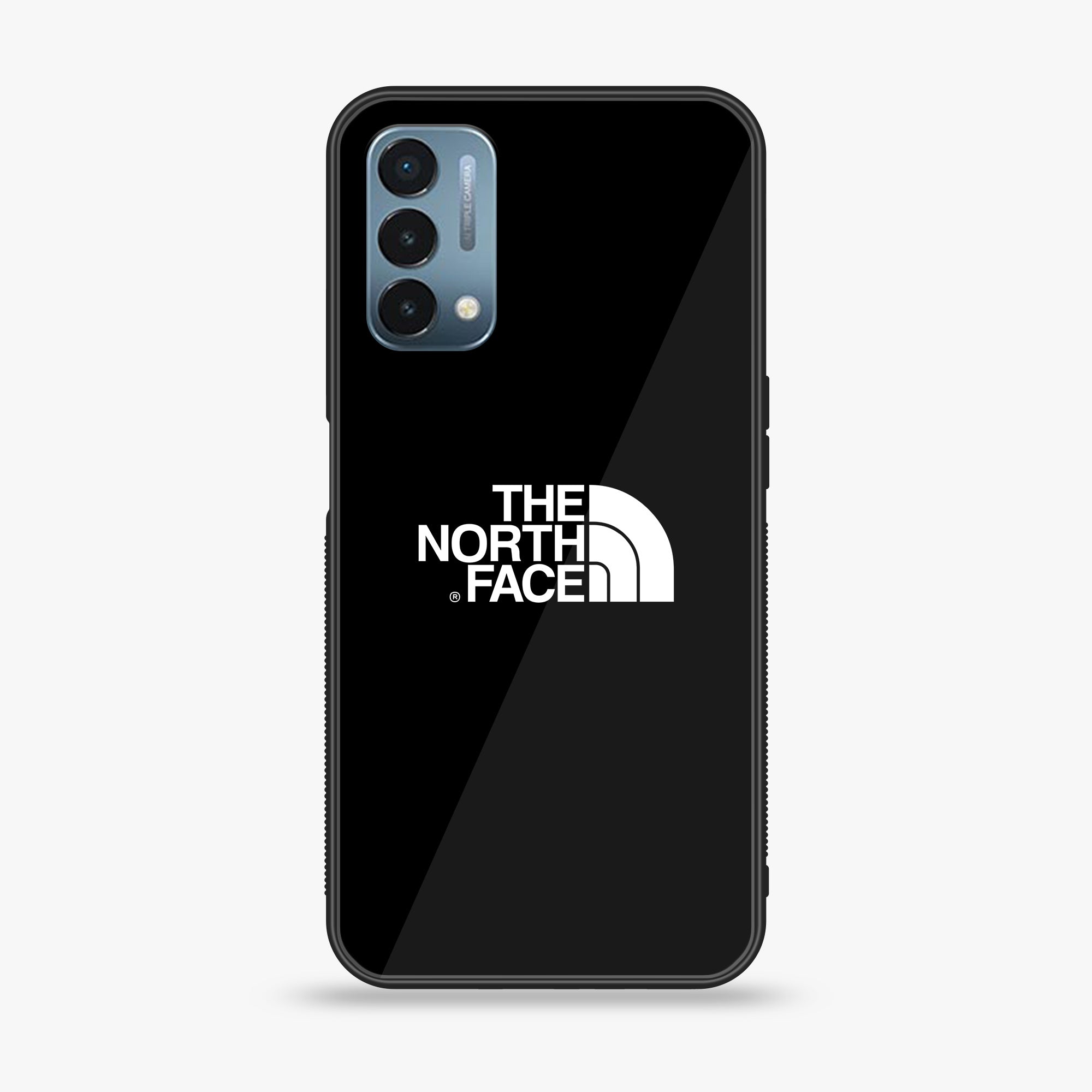 OnePlus Nord N200 5G - The North Face Series - Premium Printed Glass soft Bumper shock Proof Case