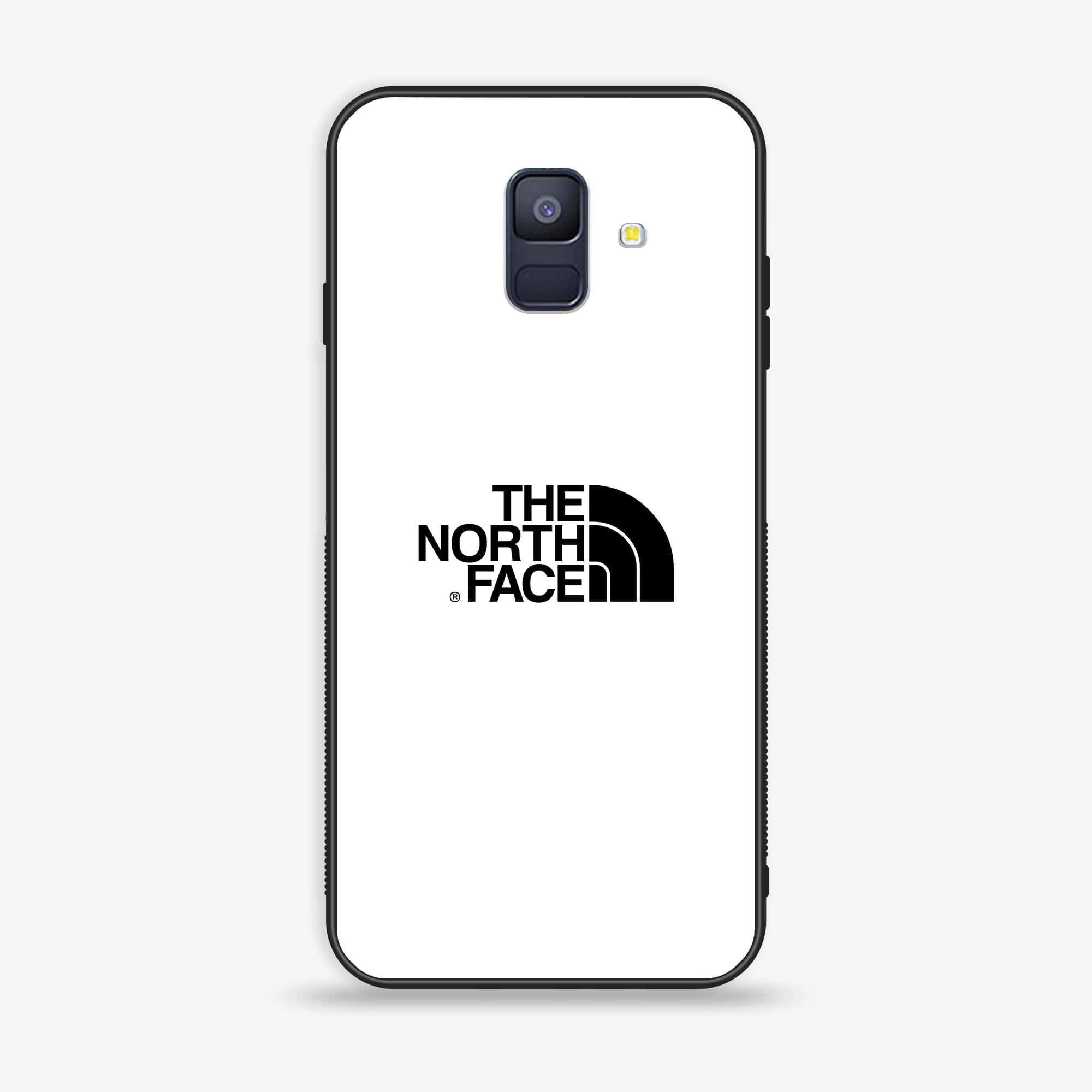 Samsung Galaxy A6 (2018) - The North Face Series - Premium Printed Glass soft Bumper shock Proof Case