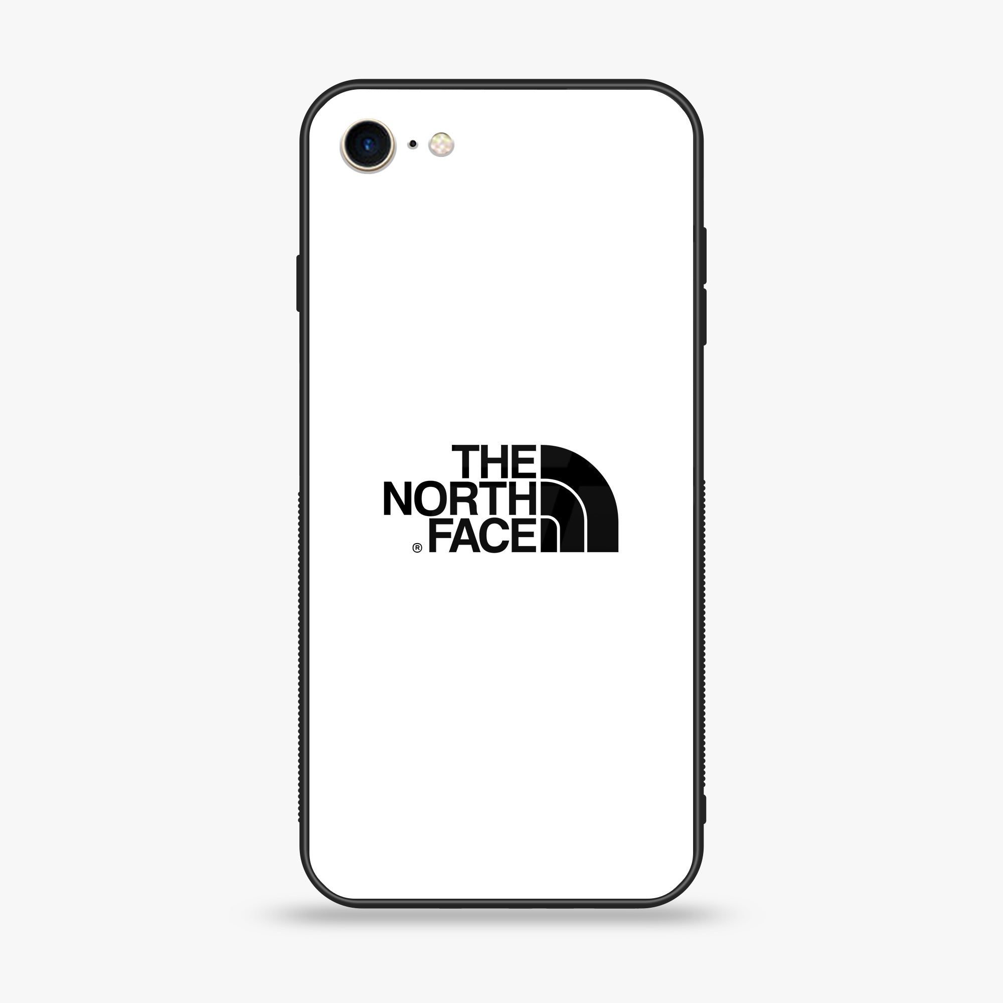 iPhone SE 2022 - The North Face Series - Premium Printed Glass soft Bumper shock Proof Case
