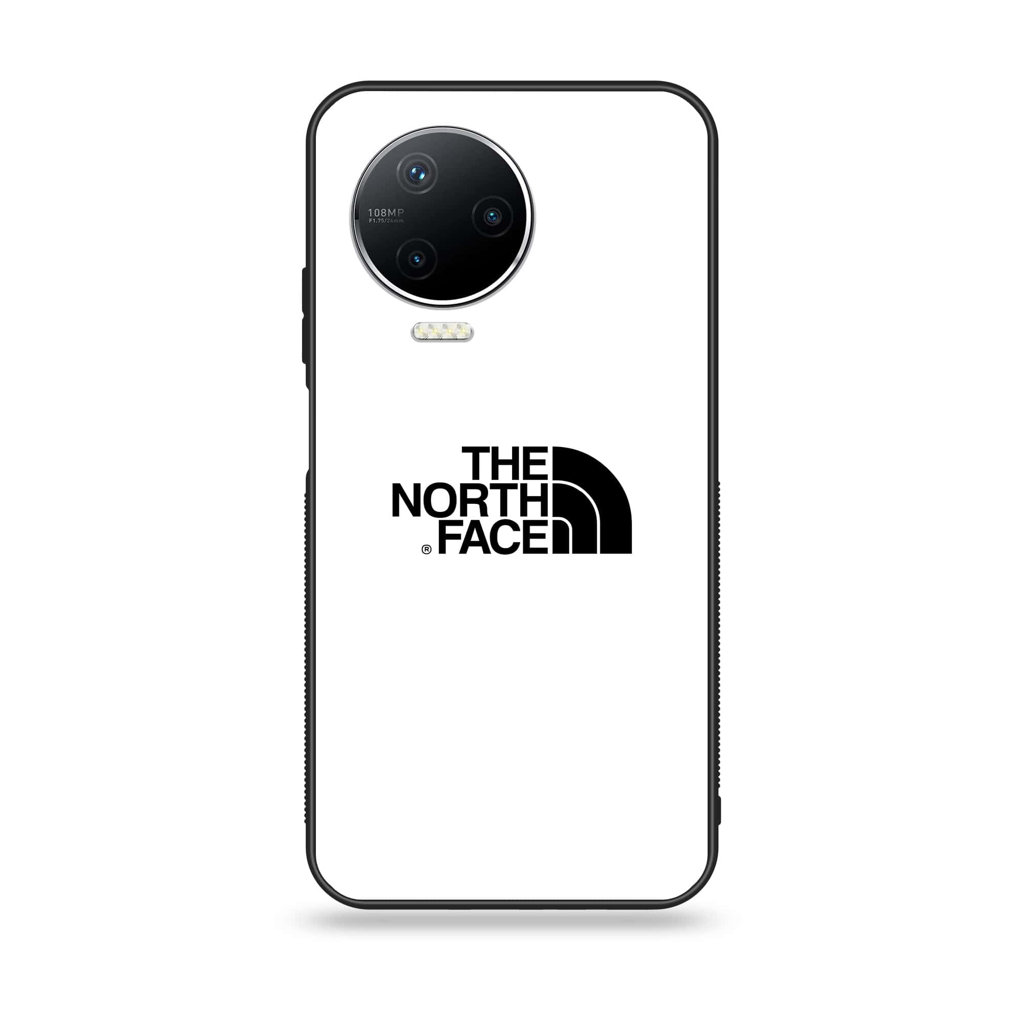 Infinix Note 12 Pro - The North Face Series - Premium Printed Glass soft Bumper shock Proof Case