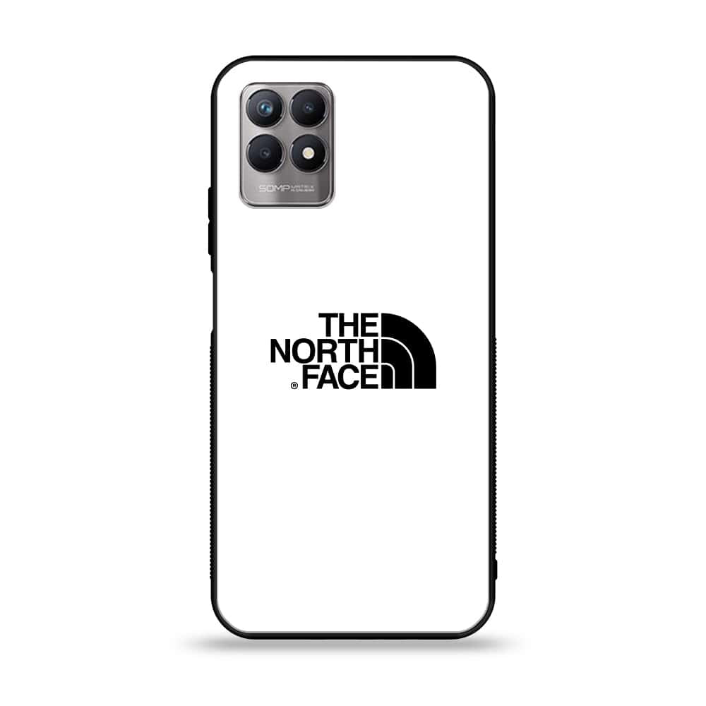 Realme Narzo 50 - The North Face Series - Premium Printed Glass soft Bumper shock Proof Case