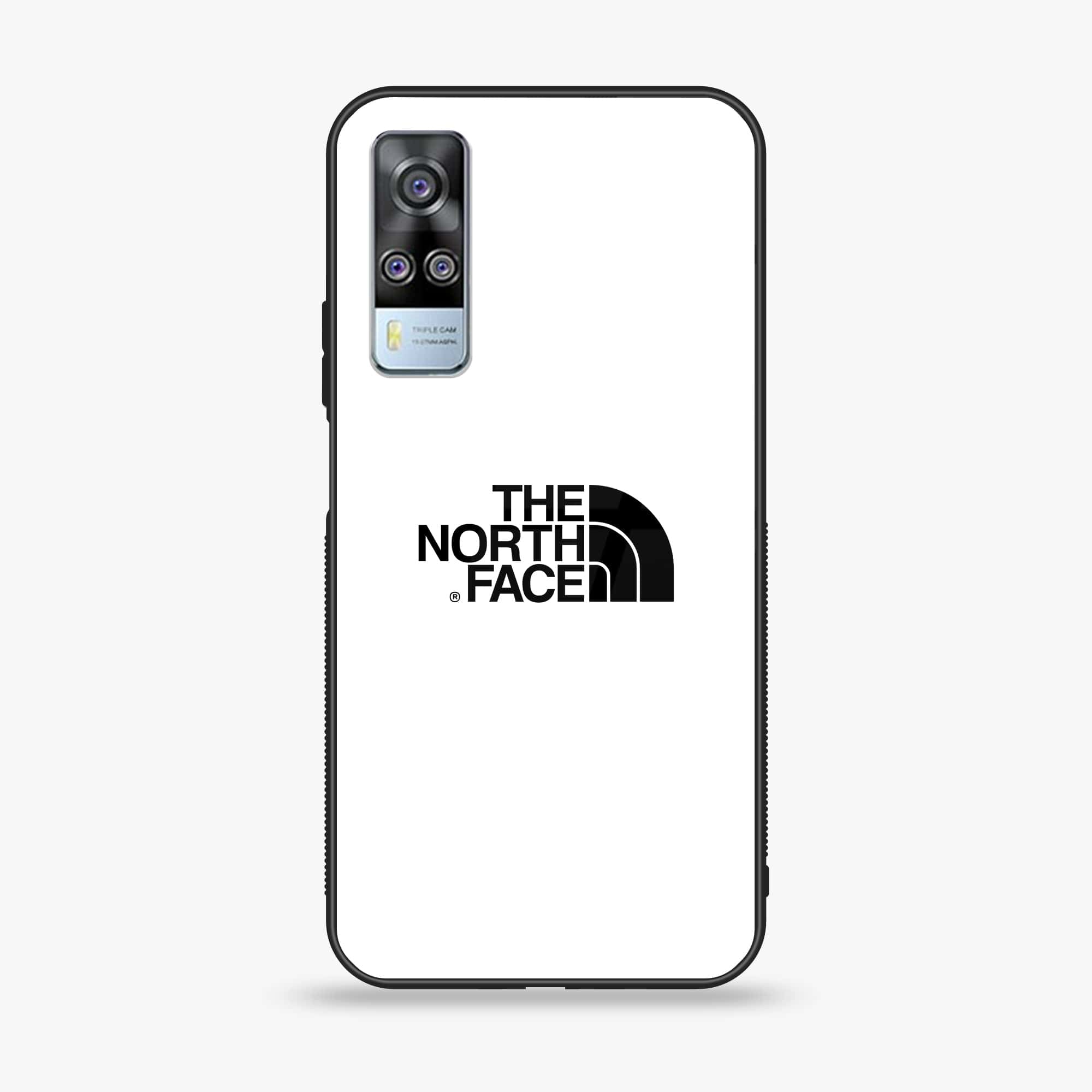 Vivo Y31 - The North Face Series - Premium Printed Glass soft Bumper shock Proof Case