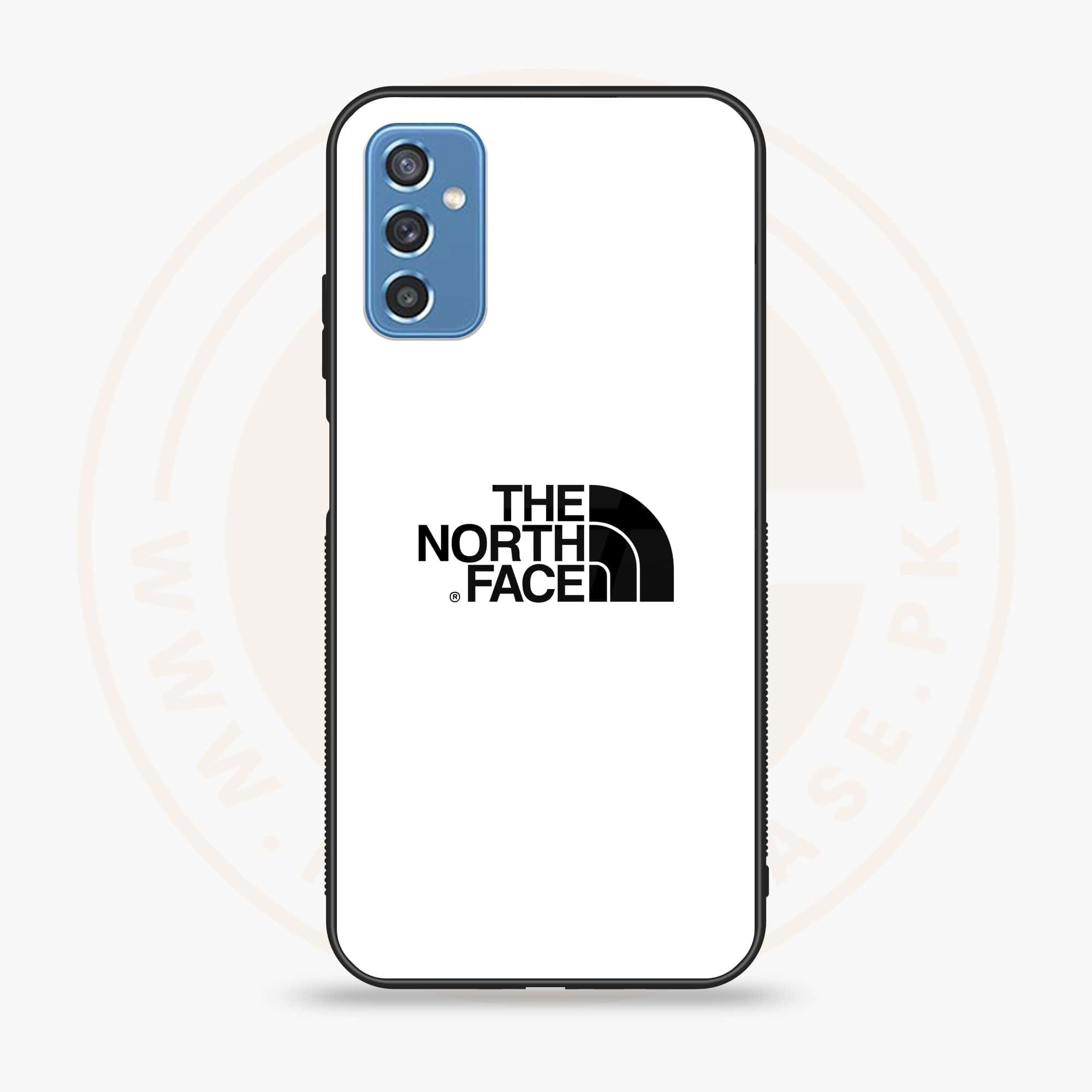 Samsung Galaxy M52 5G - The North Face Series - Premium Printed Glass soft Bumper shock Proof Case