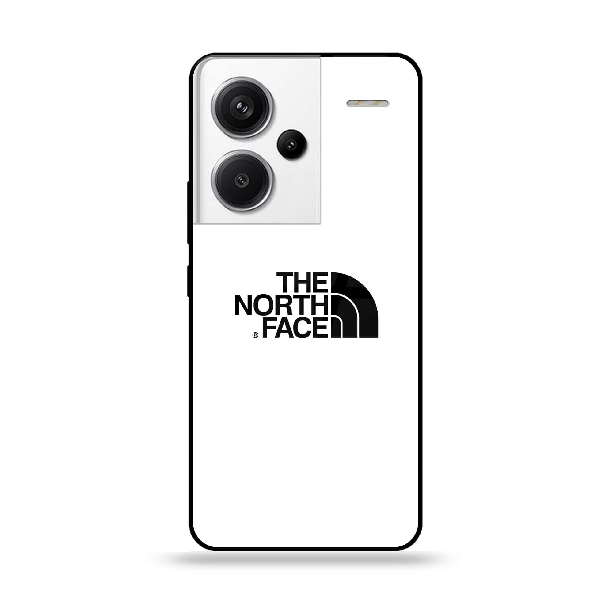 Redmi Note 13 Pro Plus 5G - The North Face Series - Premium Printed Glass soft Bumper shock Proof Case