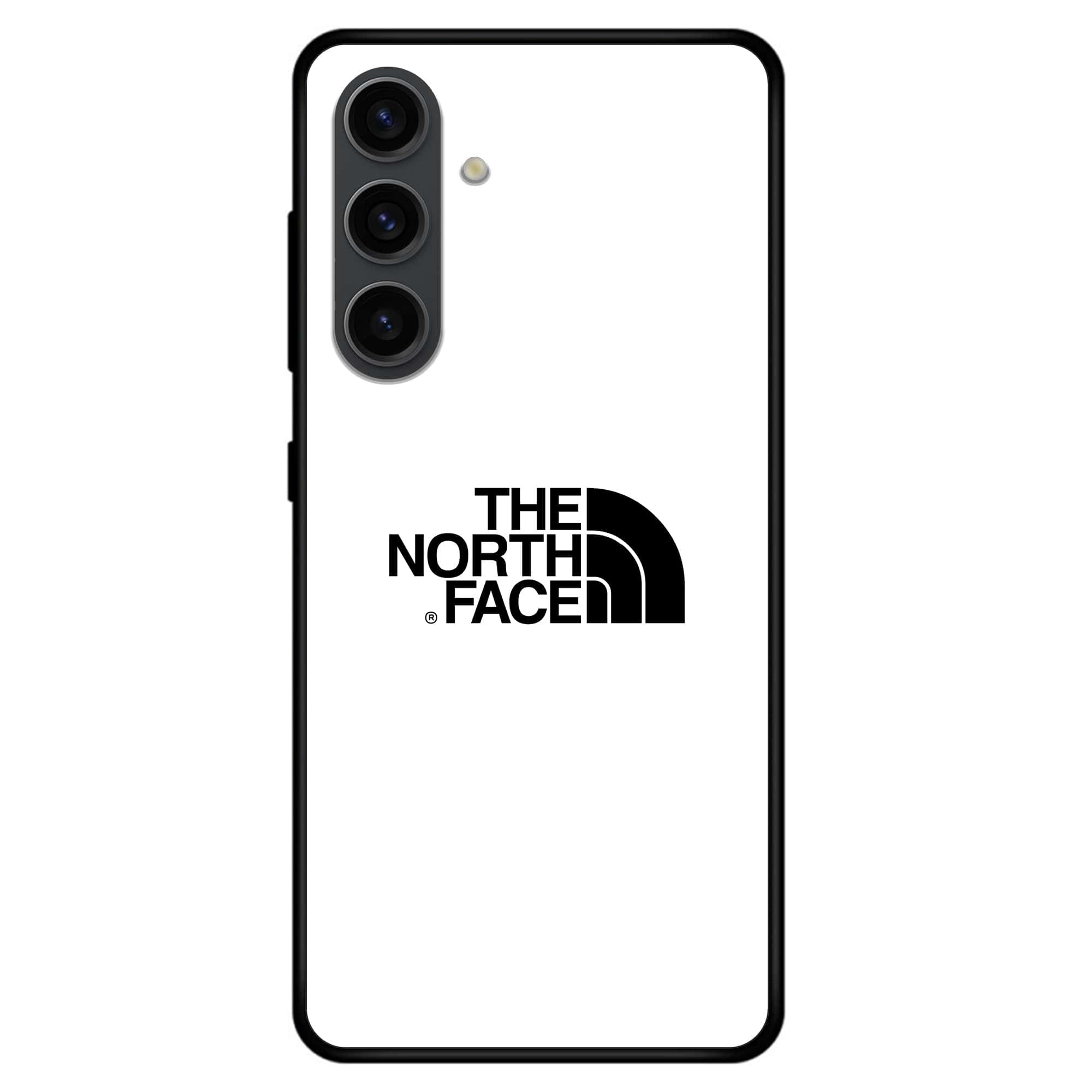 Samsung Galaxy S24 - The North Face Series - Premium Printed Glass soft Bumper shock Proof Case