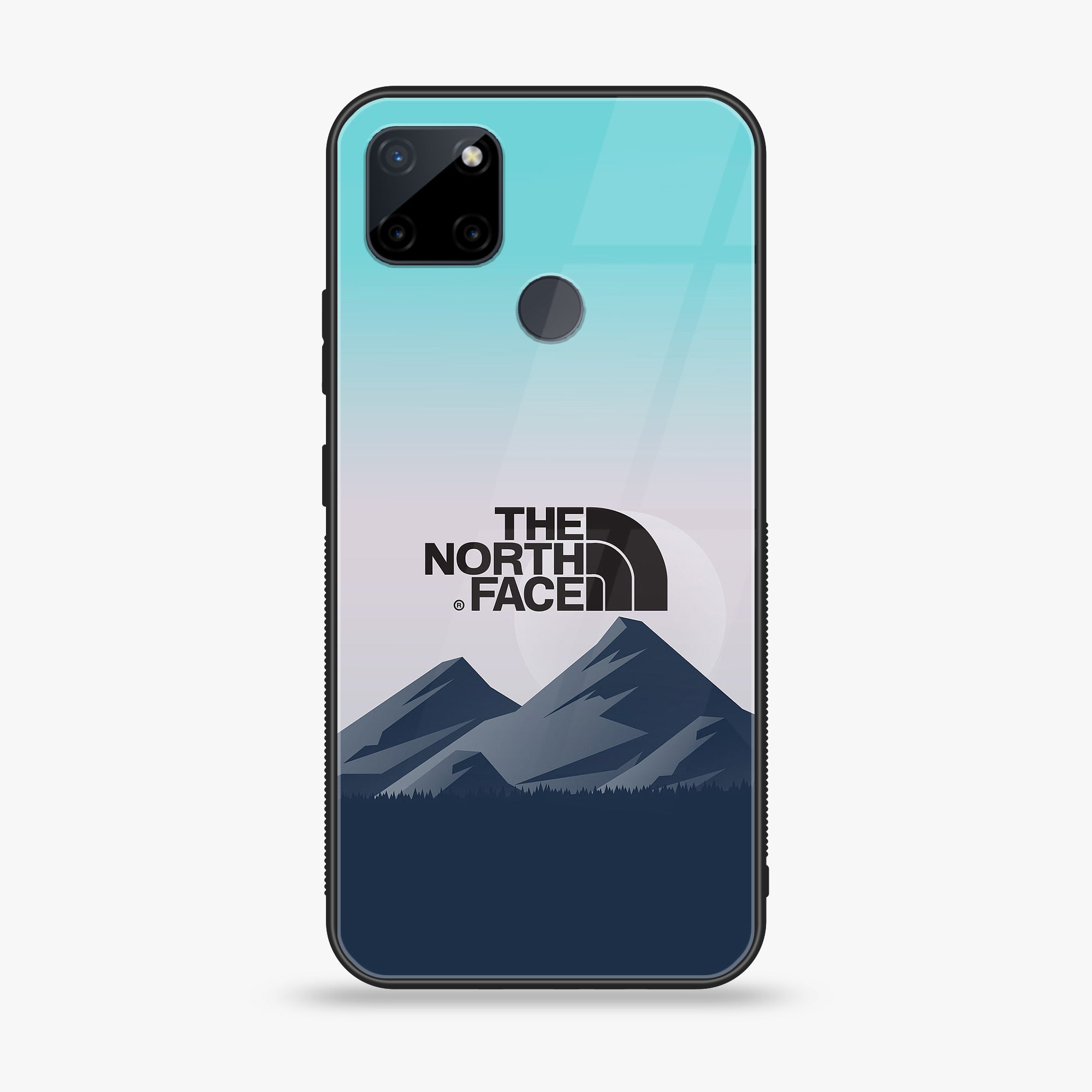 Realme C25Y - The North Face Series - Premium Printed Glass soft Bumper shock Proof Case