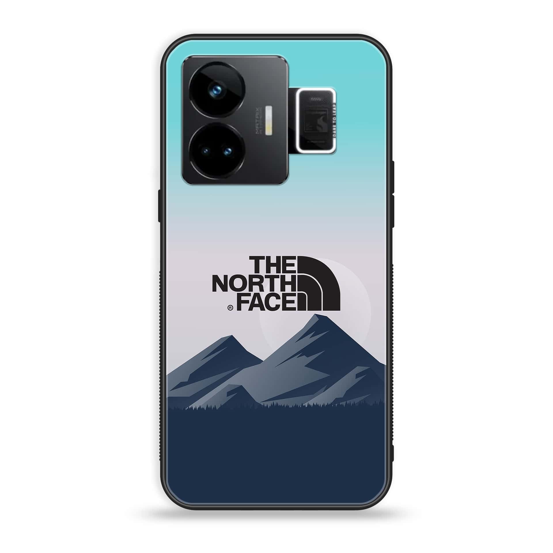 Realme GT3 - The North Face Series - Premium Printed Glass soft Bumper shock Proof Case