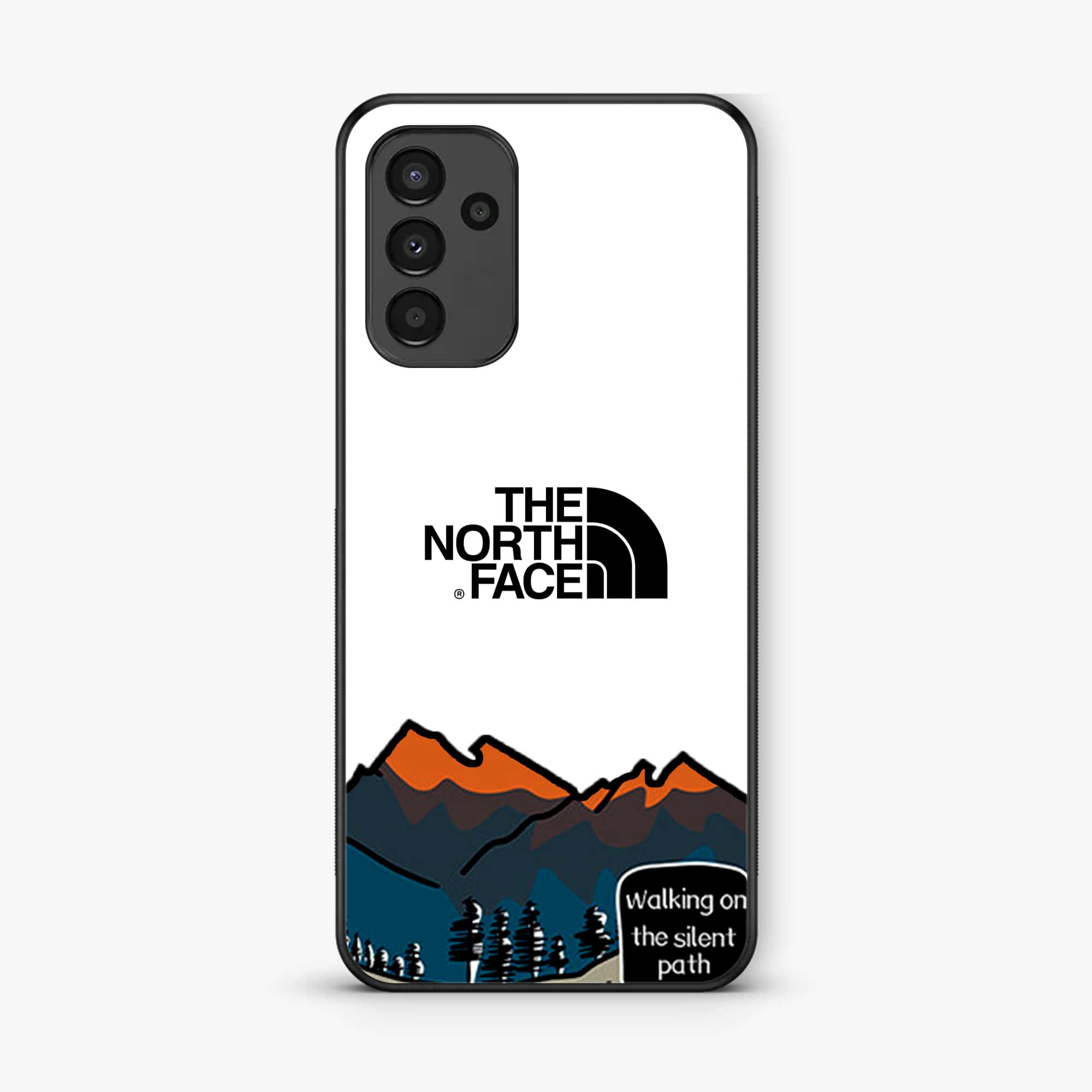 Samsung Galaxy A05s - The North Face Series - Premium Printed Glass soft Bumper shock Proof Case