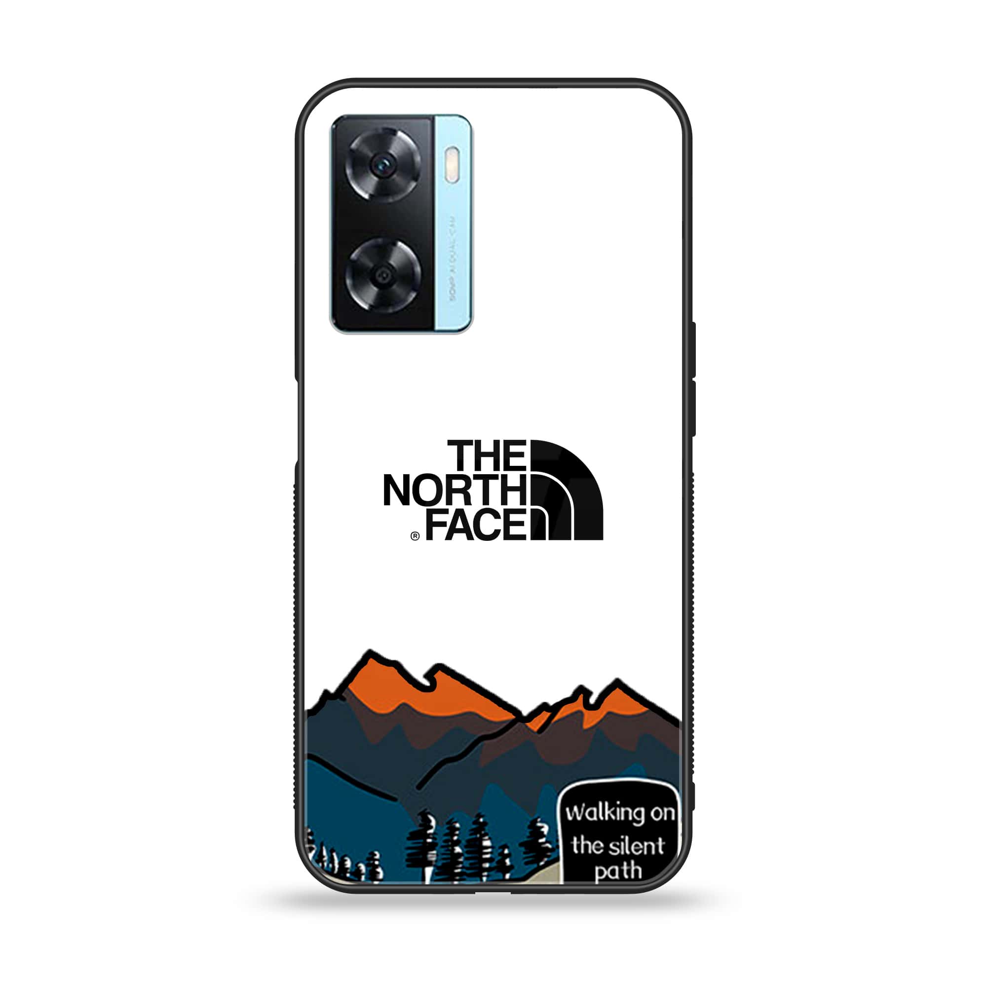 OnePlus Nord N20 SE - The North Face Series - Premium Printed Glass soft Bumper shock Proof Case