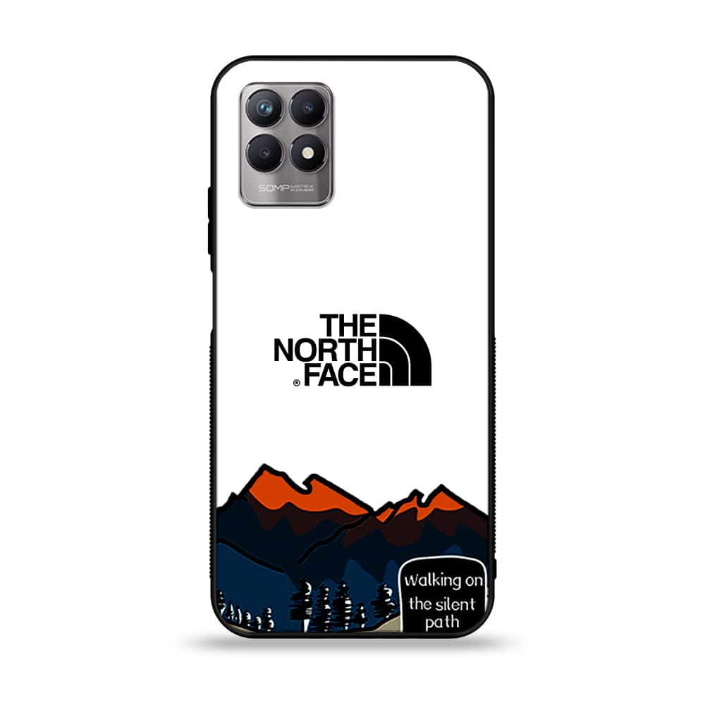 Realme Narzo 50 - The North Face Series - Premium Printed Glass soft Bumper shock Proof Case