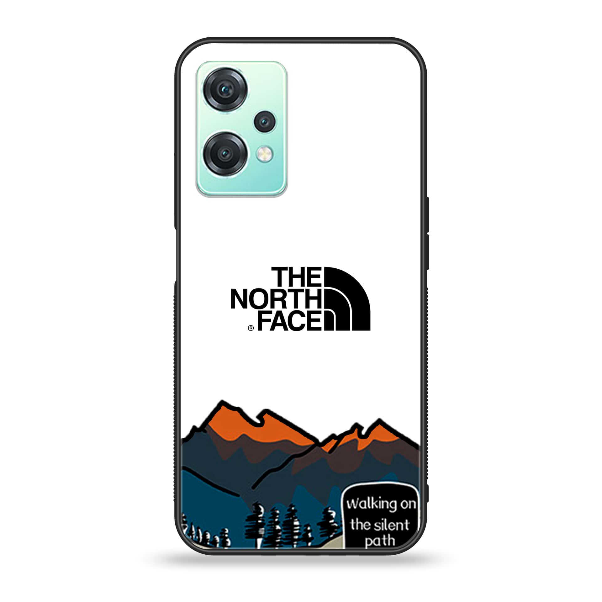 OnePlus Nord CE 2 Lite - The North Face Series - Premium Printed Glass soft Bumper shock Proof Case