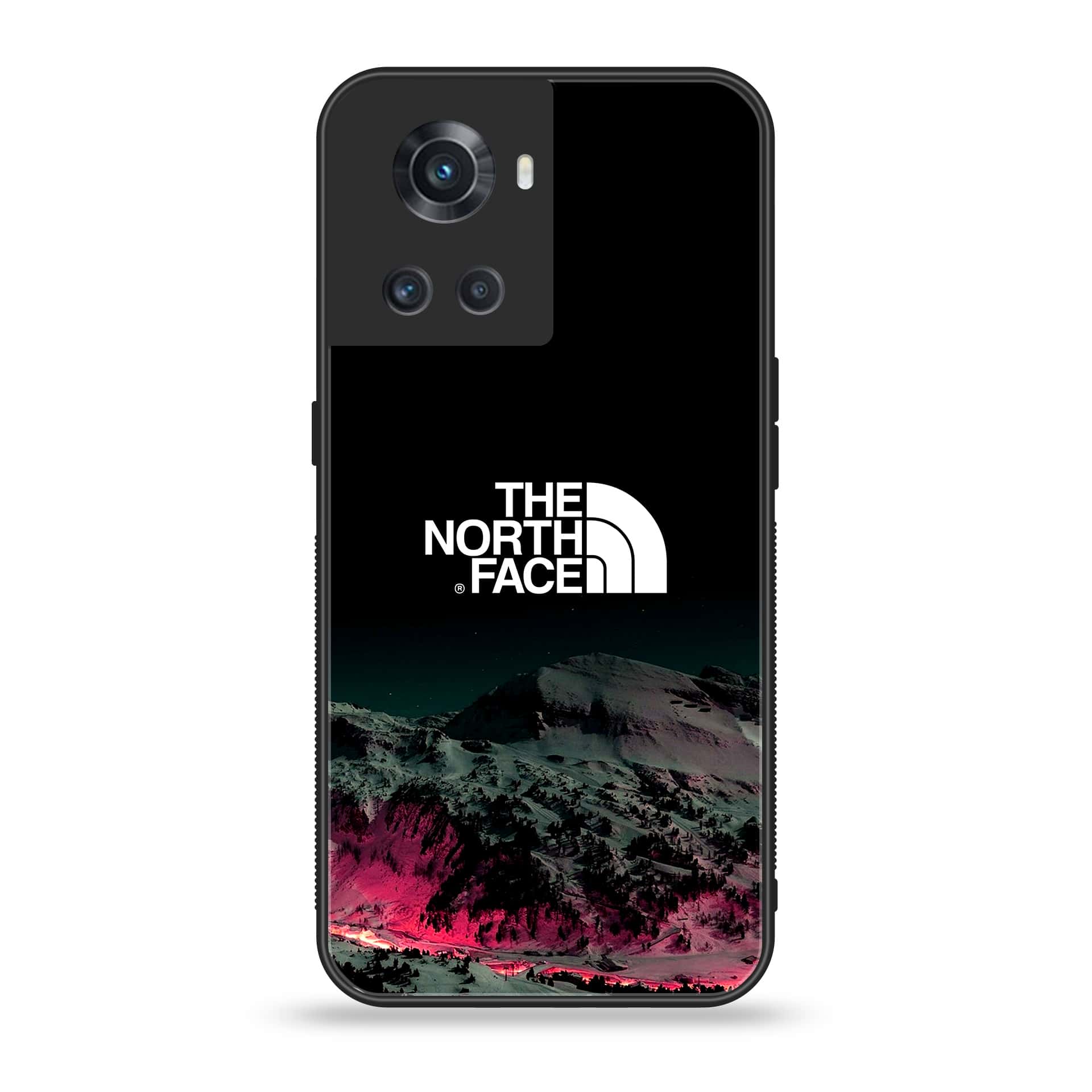 OnePlus Ace 5G - The North Face Series - Premium Printed Glass soft Bumper shock Proof Case