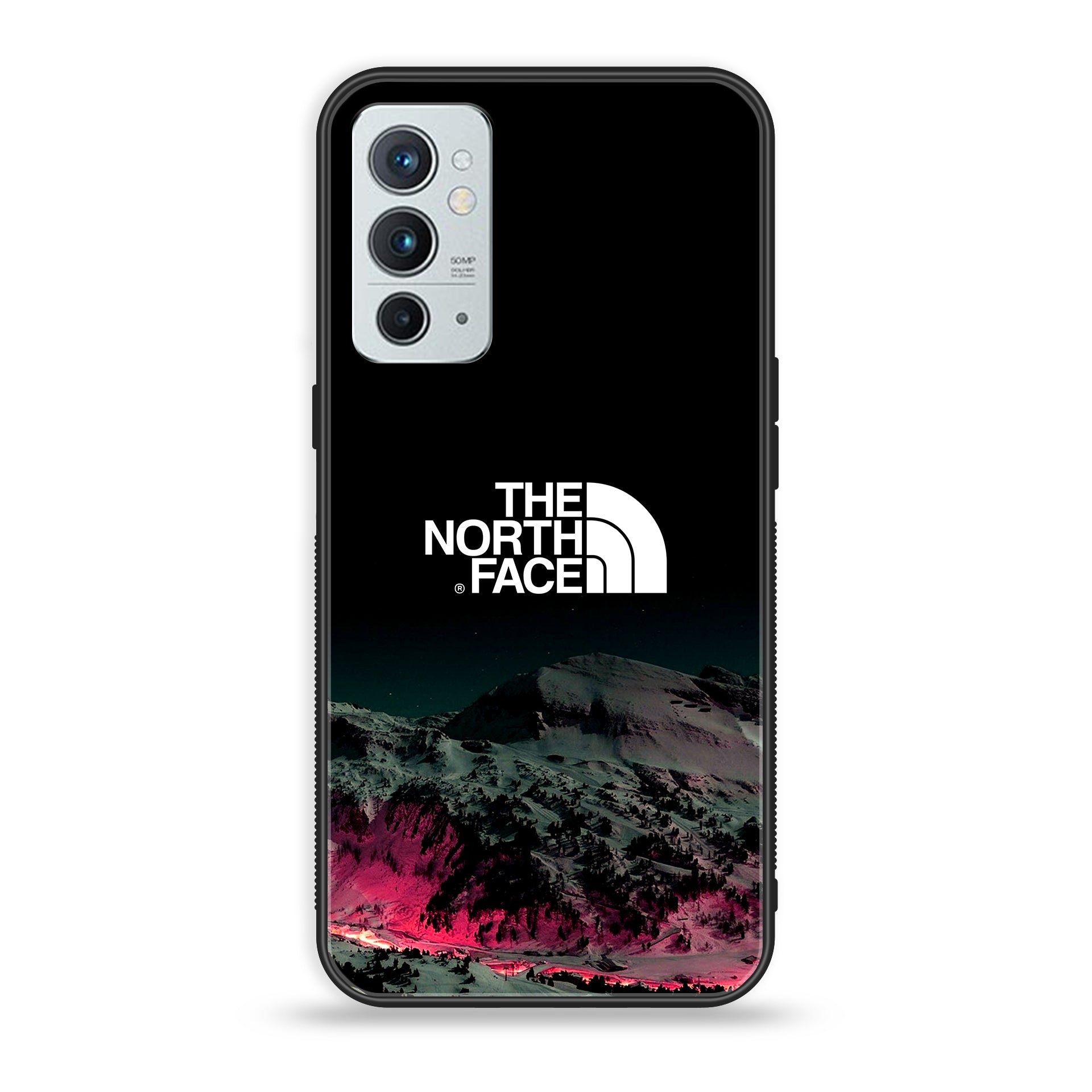 OnePlus 9RT 5G - The North Face Series - Premium Printed Glass soft Bumper shock Proof Case