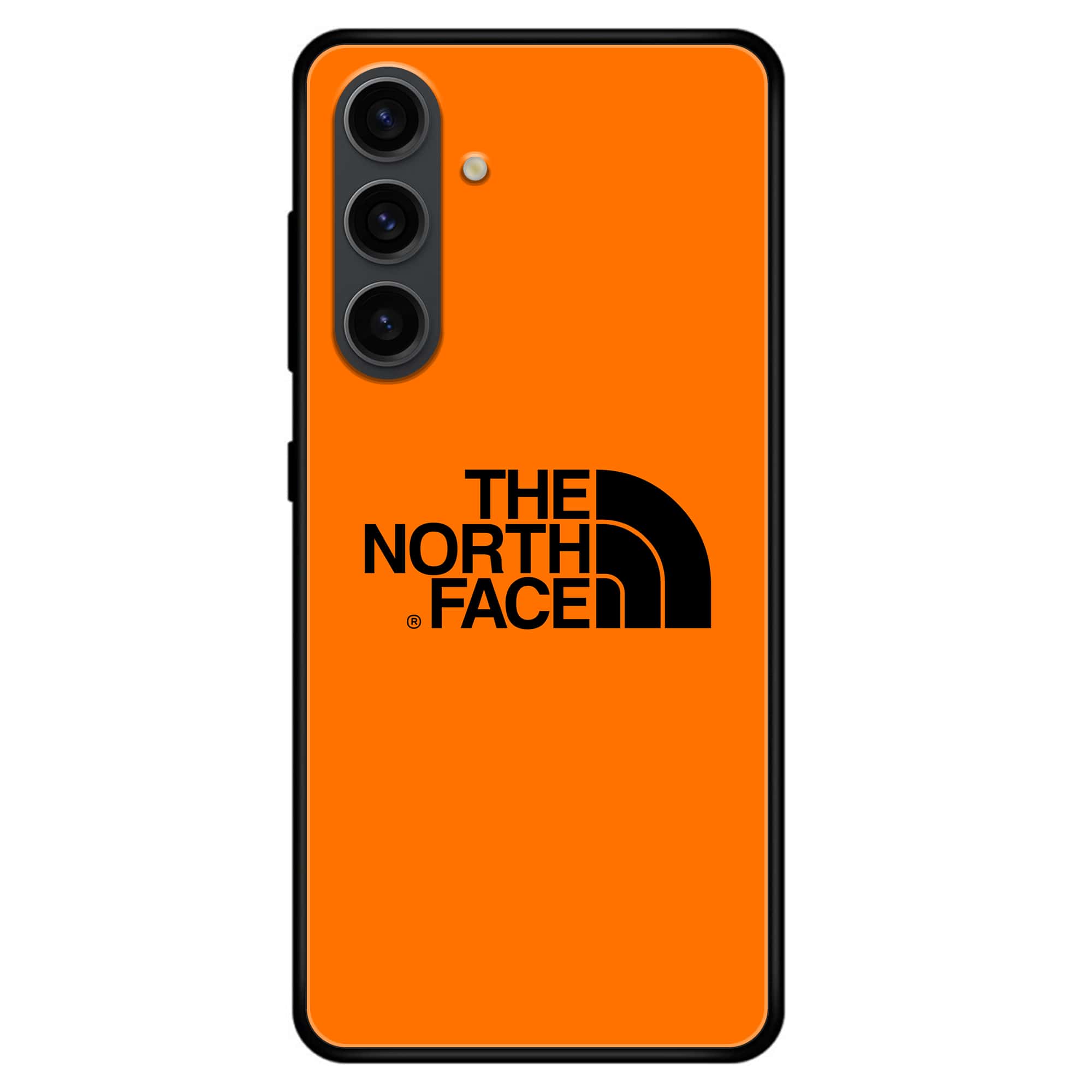 Samsung Galaxy S23 FE - The North Face Series - Premium Printed Glass soft Bumper shock Proof Case