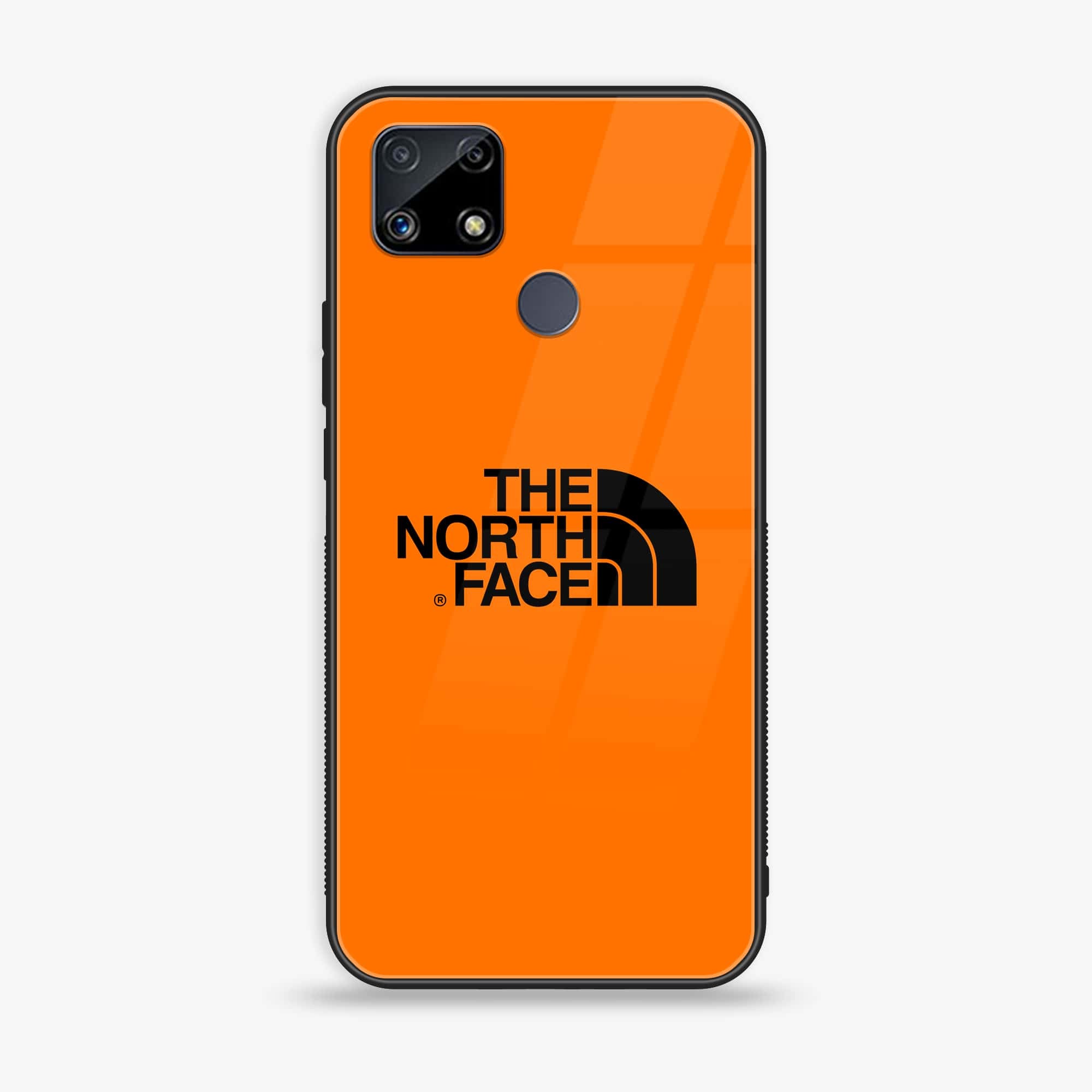Realme C25s - The North Face Series - Premium Printed Glass soft Bumper shock Proof Case