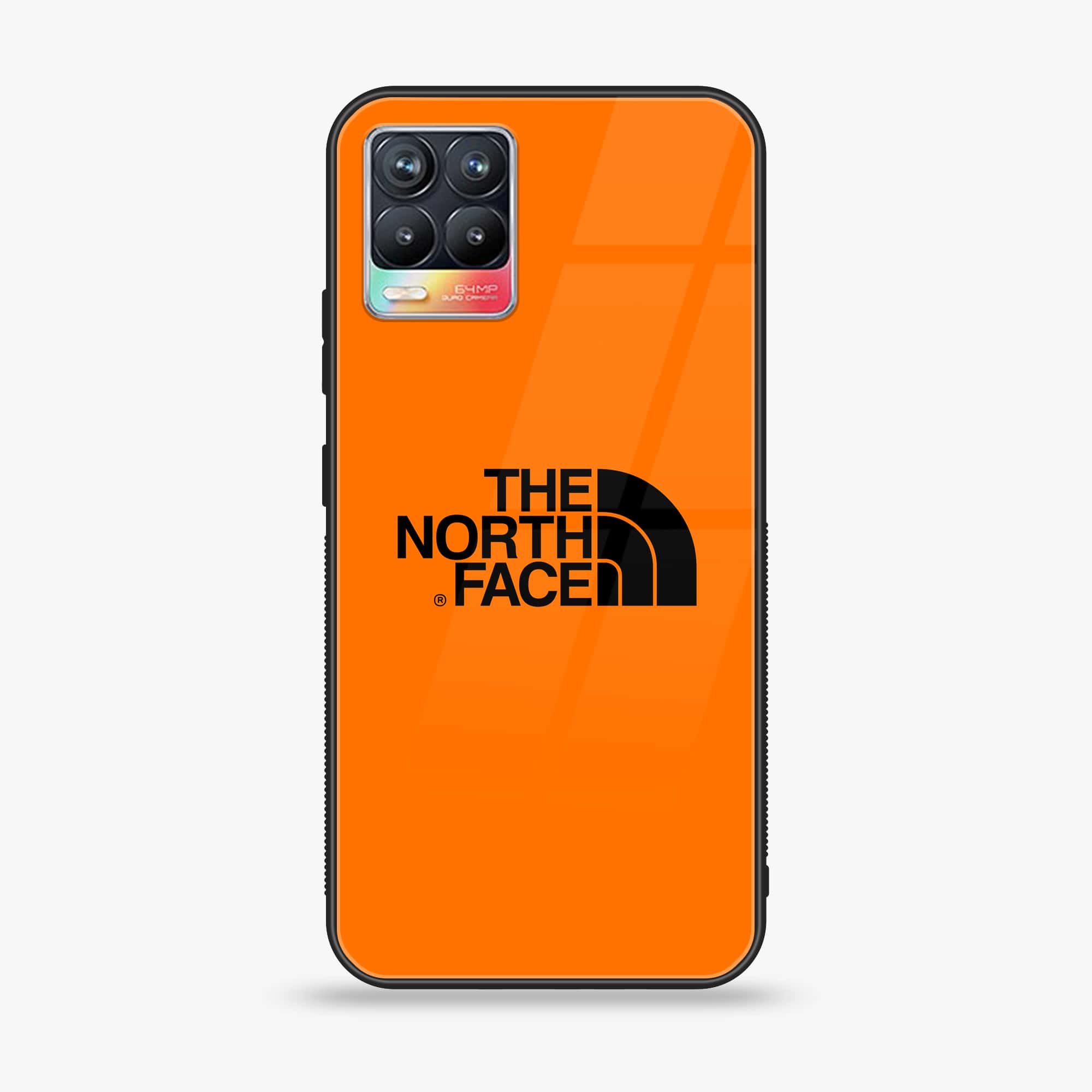 Realme 8 - The North Face Series - Premium Printed Glass soft Bumper shock Proof Case