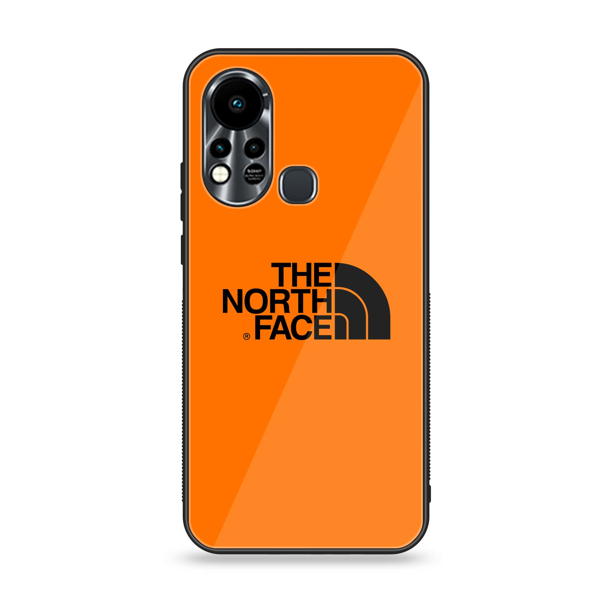 Infinix Hot 11S The North Face Series Premium Printed Glass soft Bumper shock Proof Case