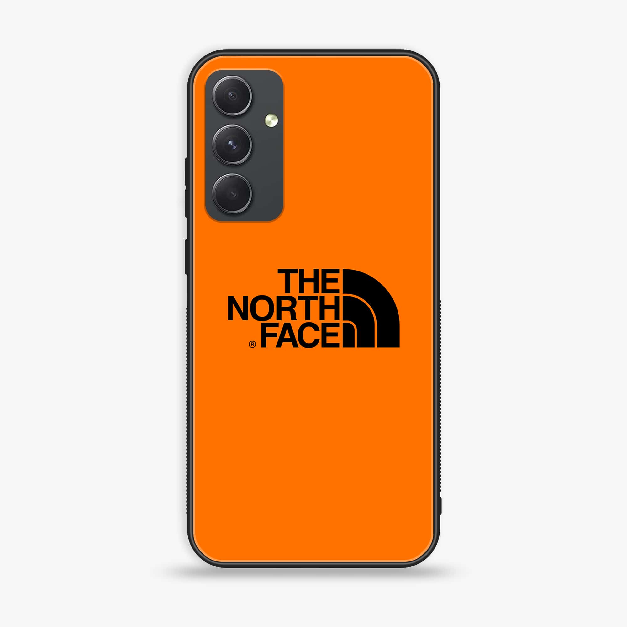 Samsung Galaxy A34 - The North Face Series - Premium Printed Glass soft Bumper shock Proof Case