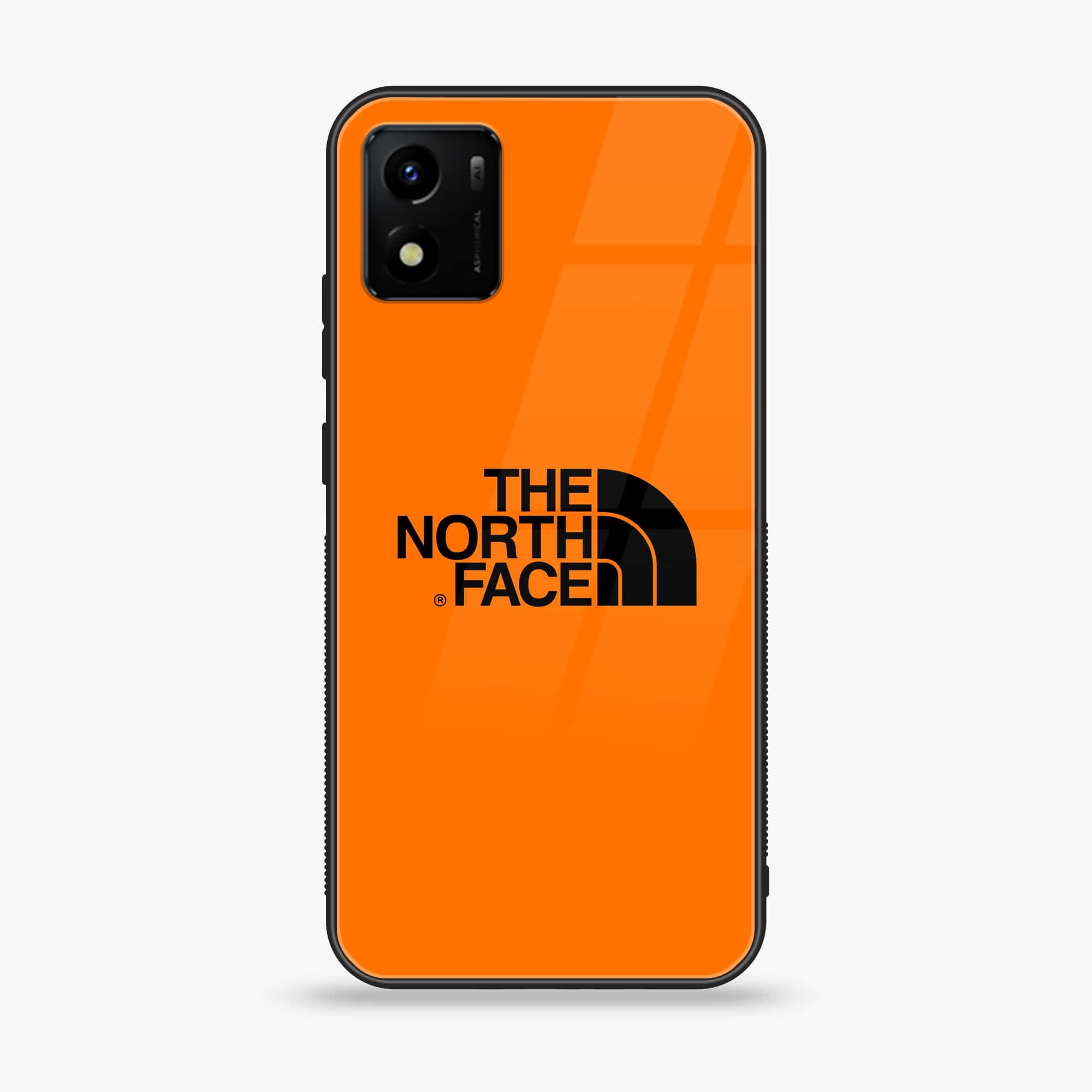 VIVO Y01 The North Face Series Premium Printed Glass soft Bumper shock Proof Case