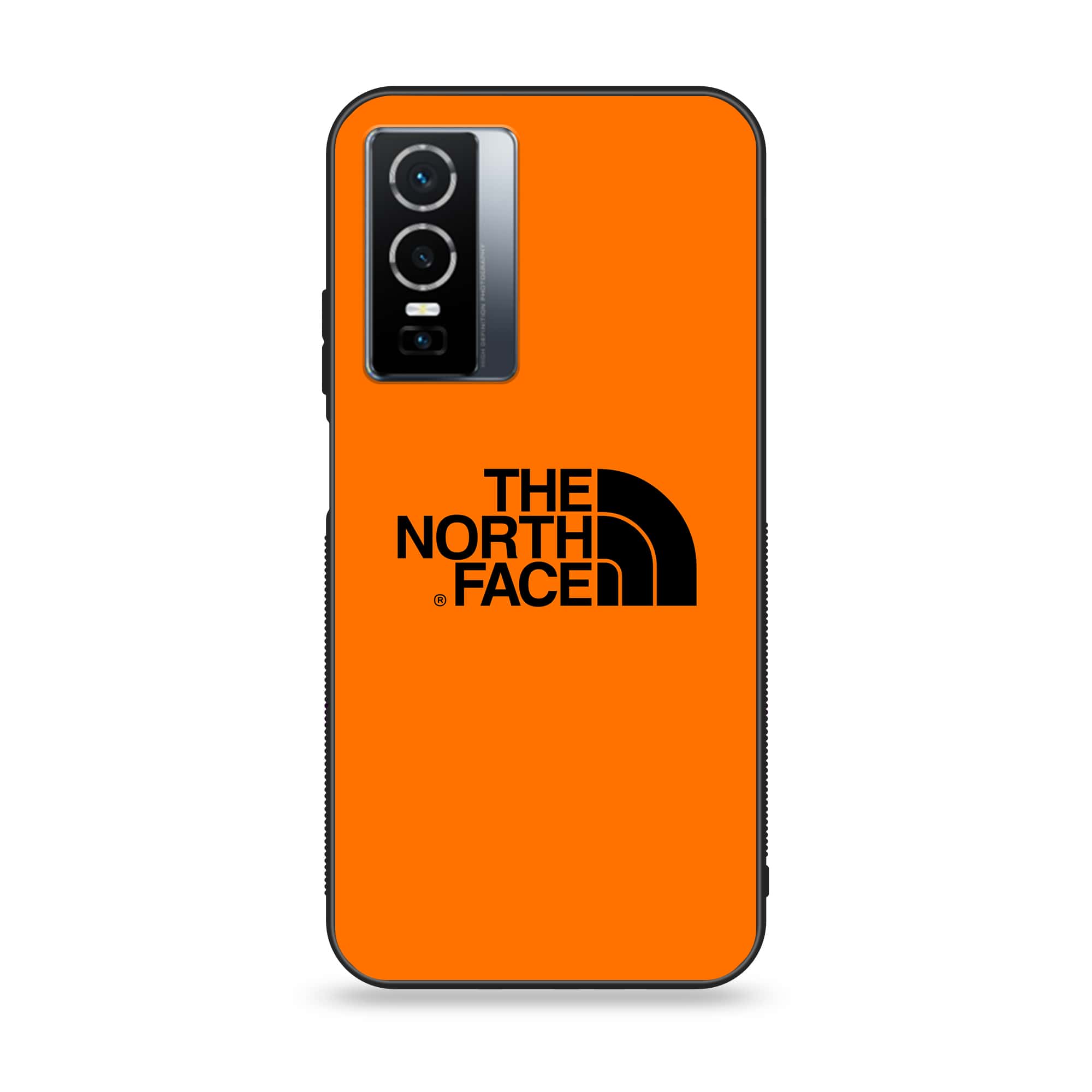 Vivo Y76 5g - The North Face Series - Premium Printed Glass soft Bumper shock Proof Case