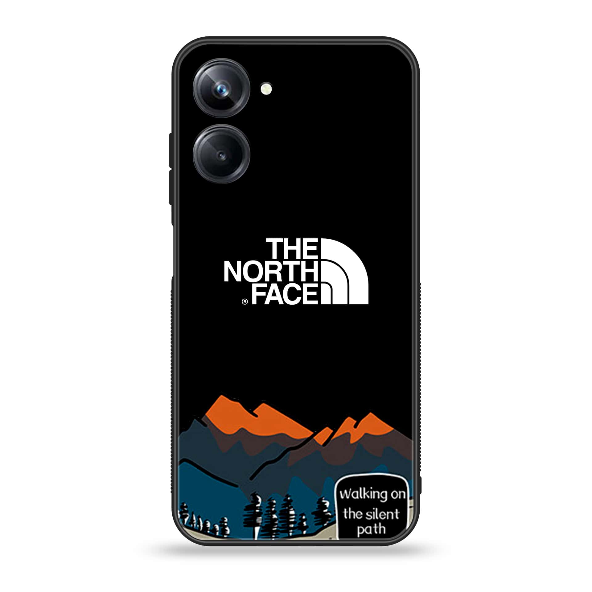 Realme 10 Pro - The North Face Series - Premium Printed Glass soft Bumper shock Proof Case