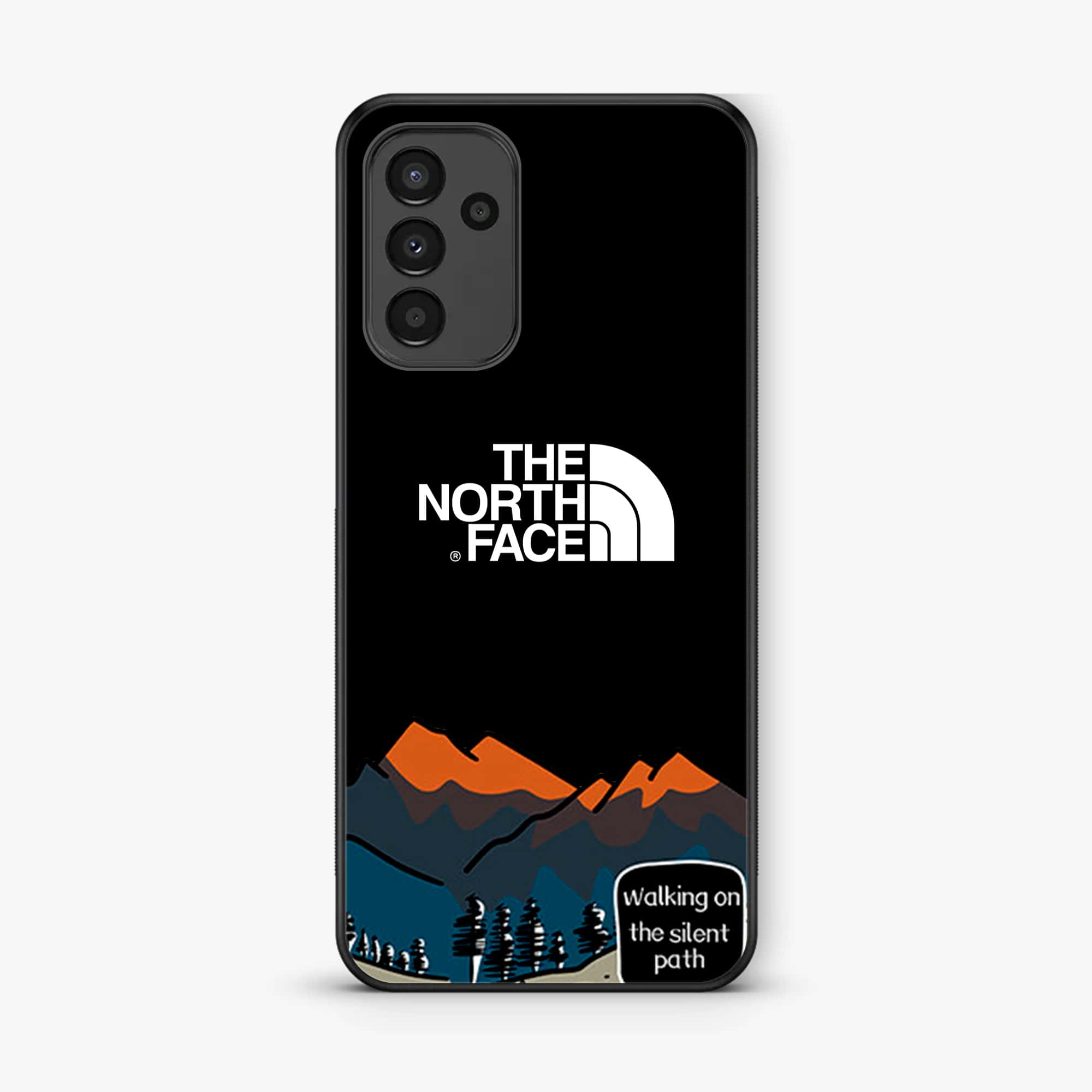Samsung Galaxy A05s - The North Face Series - Premium Printed Glass soft Bumper shock Proof Case