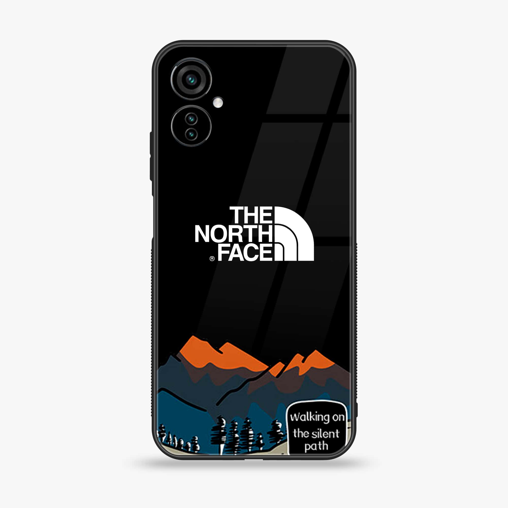 Tecno Camon 19 Neo The North Face Series Premium Printed Glass soft Bumper shock Proof Case