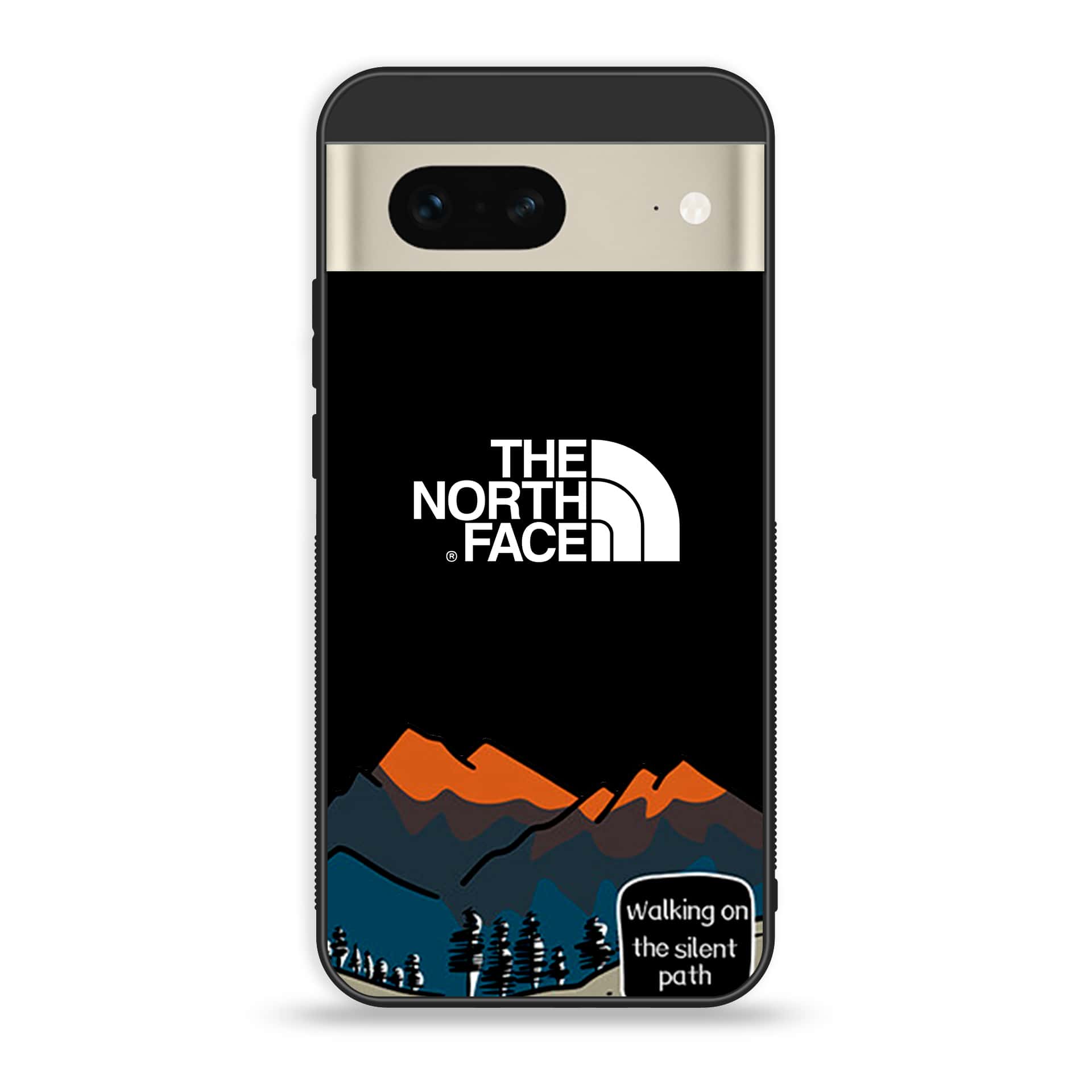 Google Pixel 7 - The North Face Series - Premium Printed Glass soft Bumper shock Proof Case