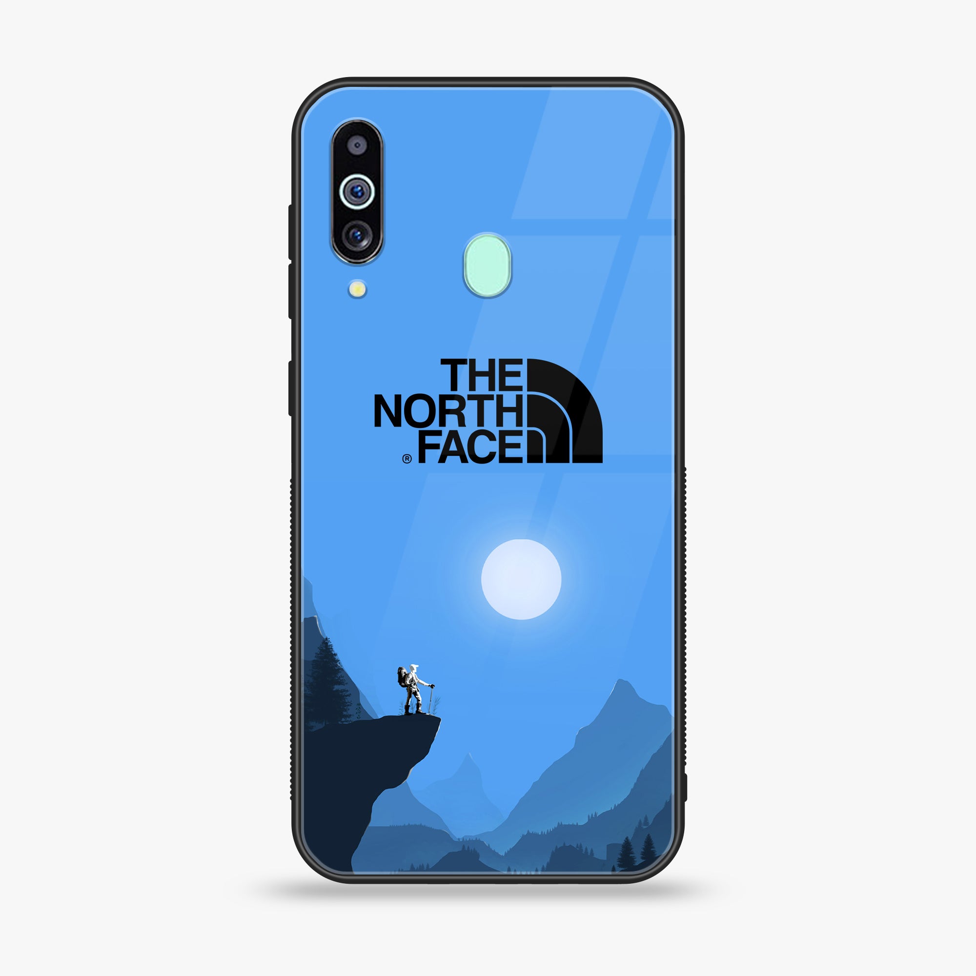 Samsung Galaxy M40s - The North Face Series - Premium Printed Glass soft Bumper shock Proof Case