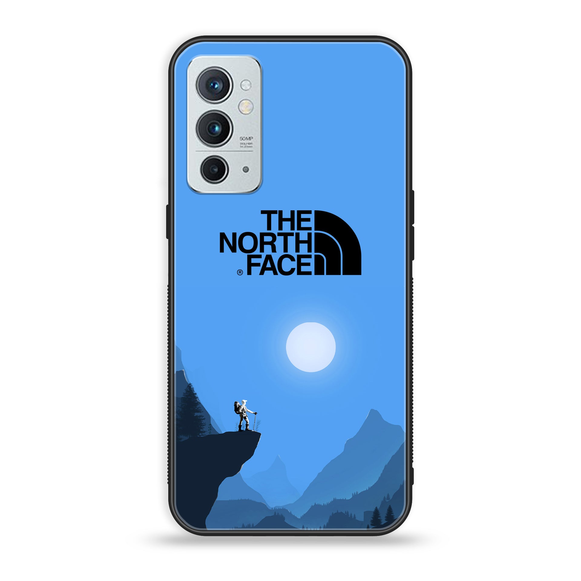 OnePlus 9RT 5G - The North Face Series - Premium Printed Glass soft Bumper shock Proof Case