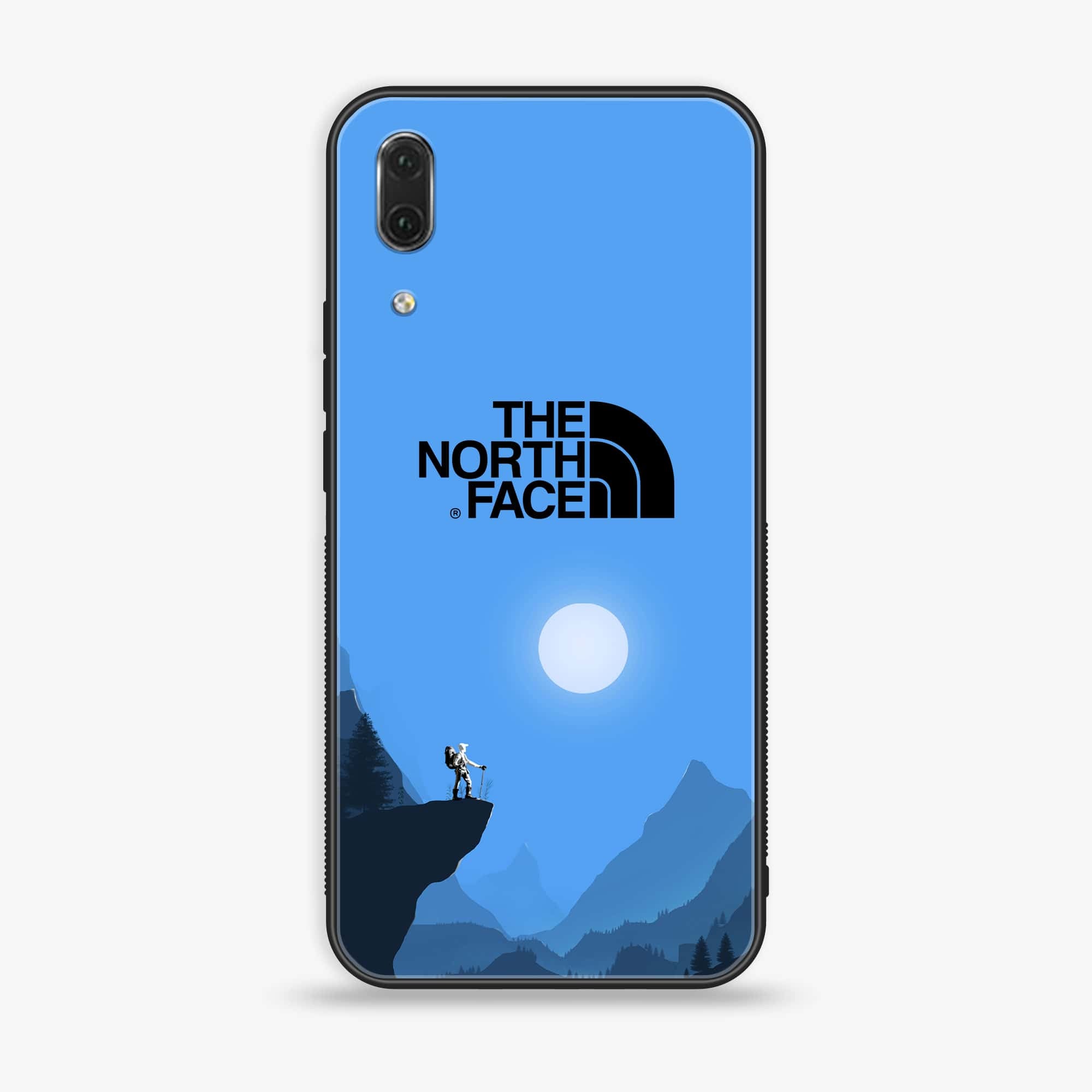 Huawei P20 - The North Face Series - Premium Printed Glass soft Bumper shock Proof Case