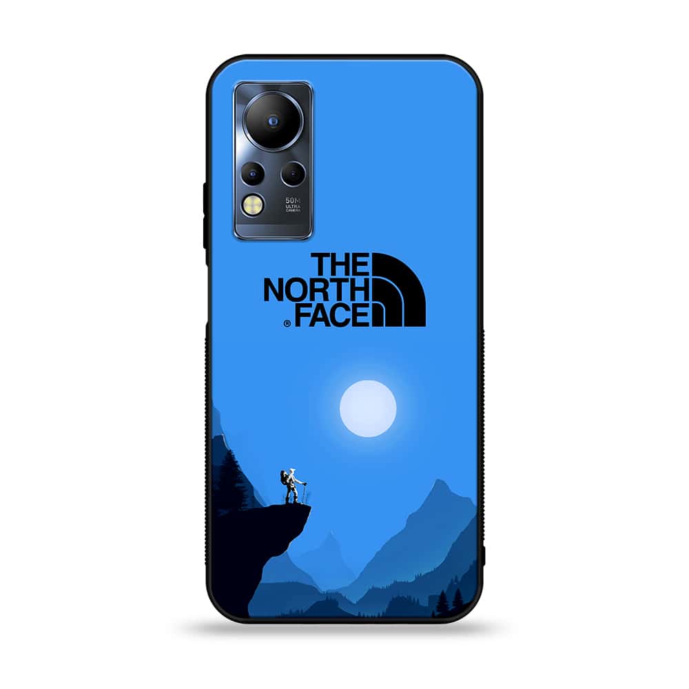 Infinix Note 12 G88 - The North Face Series - Premium Printed Glass soft Bumper shock Proof Case