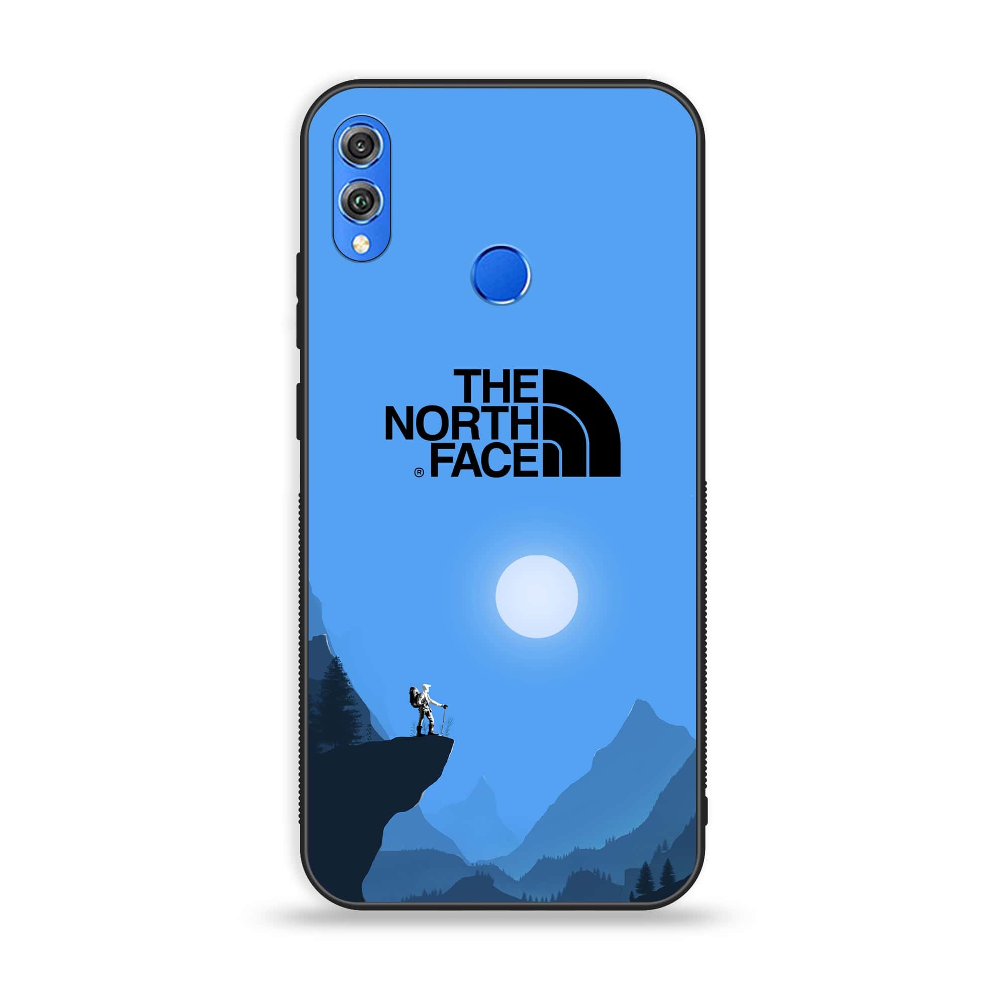 Huawei Honor 8X - The North Face Series - Premium Printed Glass soft Bumper shock Proof Case