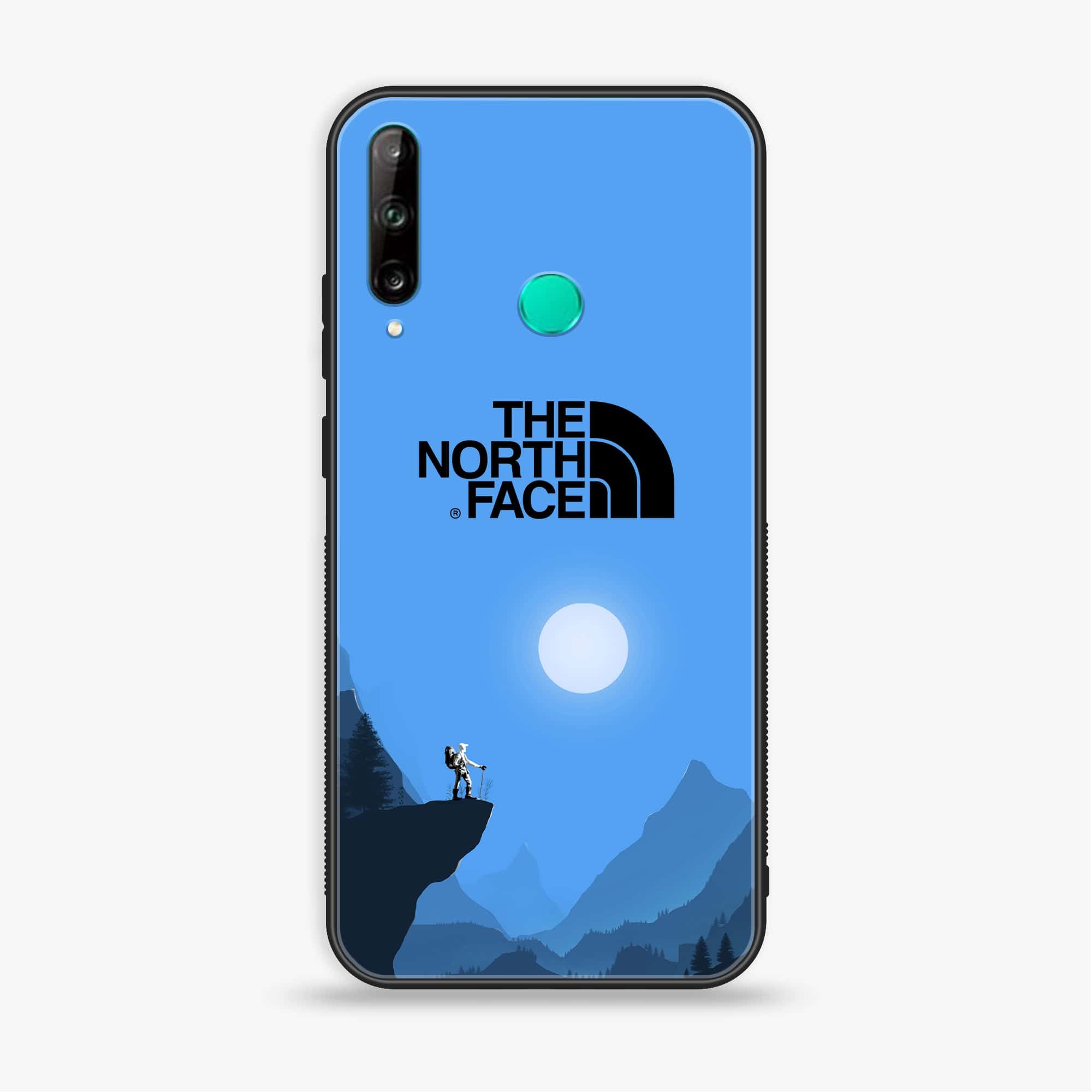 Huawei Y7p - The North Face Series - Premium Printed Glass soft Bumper shock Proof Case