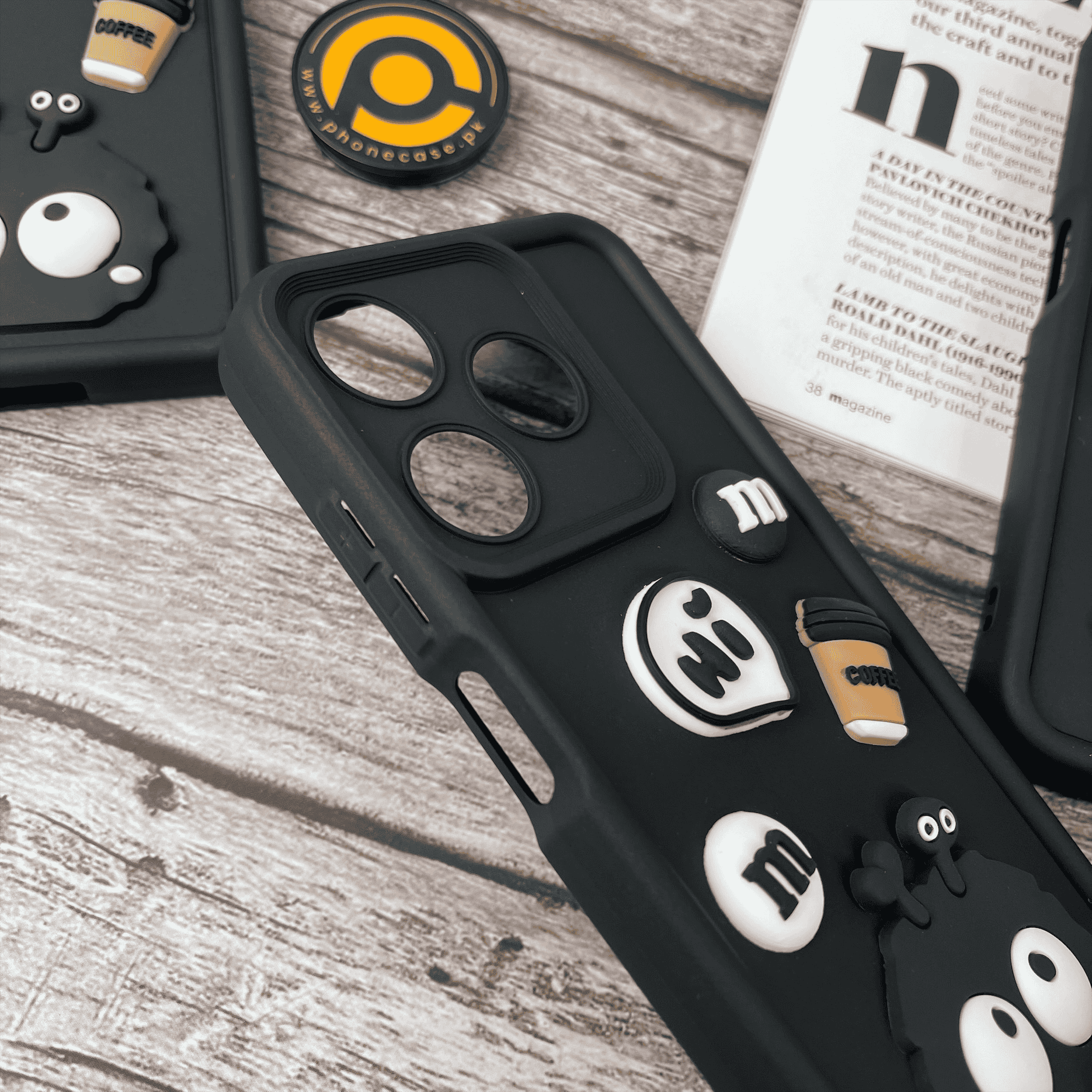 Tecno Spark 10/10c Cute 3D Briquette m&m icons Liquid silicon Case