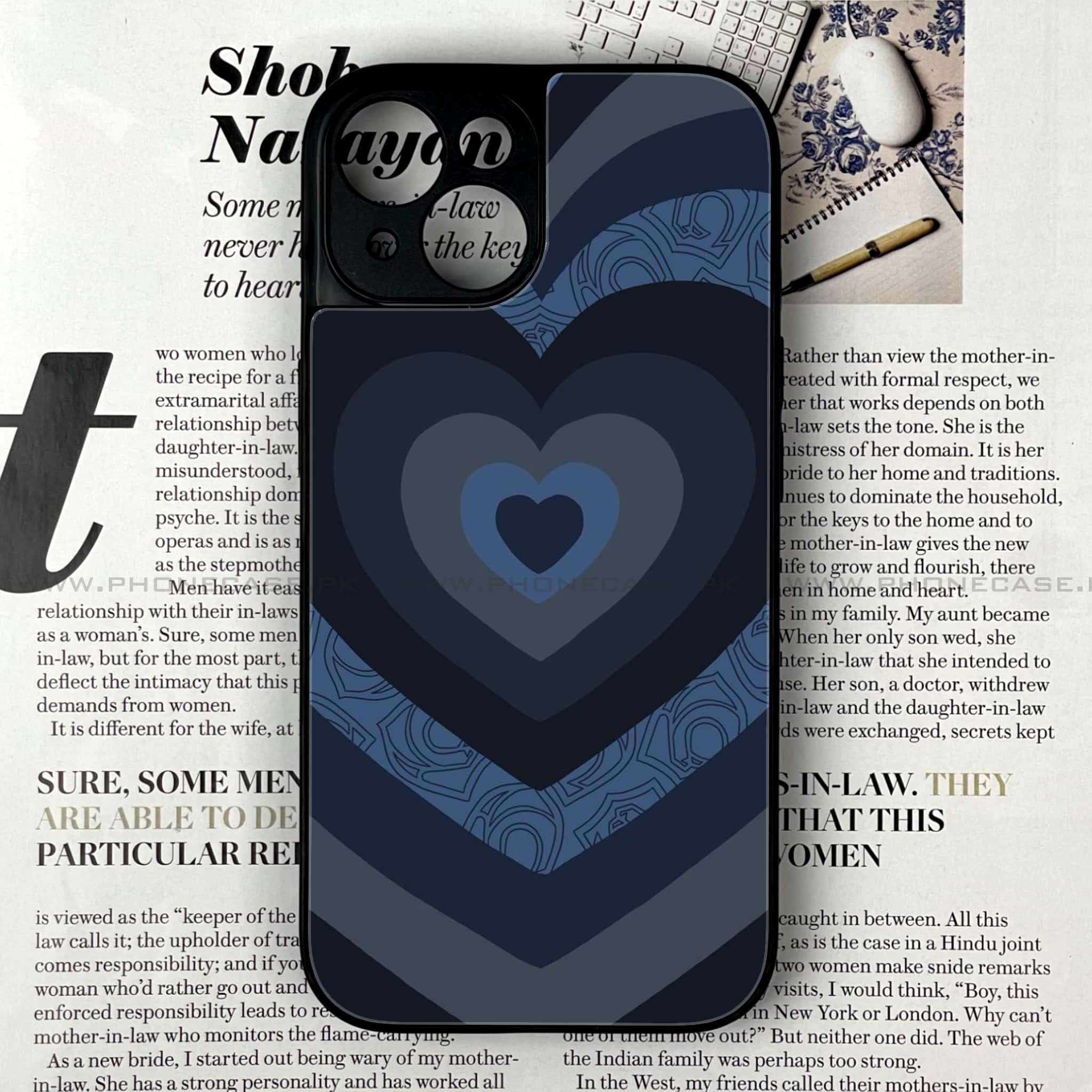 iPhone 13 Mini - Heart Beat Series 2.0 - Premium Printed Glass soft Bumper shock Proof Case