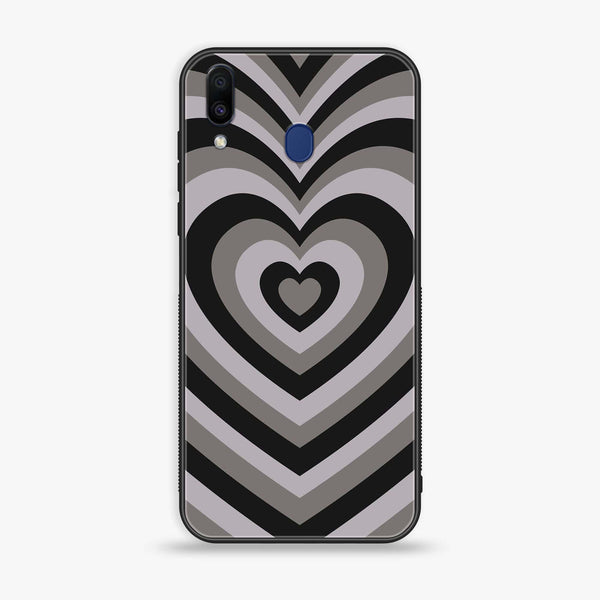 Samsung Galaxy M20 - Heart Beat Series - Premium Printed Glass soft Bumper shock Proof Case