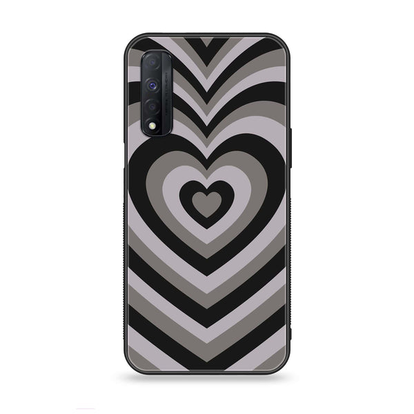 Realme Narzo 30 - Heart Beat Series - Premium Printed Glass soft Bumper shock Proof Case