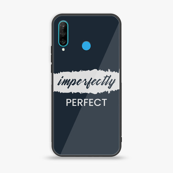Huawei P30 lite- Imperfectly - Premium Printed Glass soft Bumper Shock Proof Case