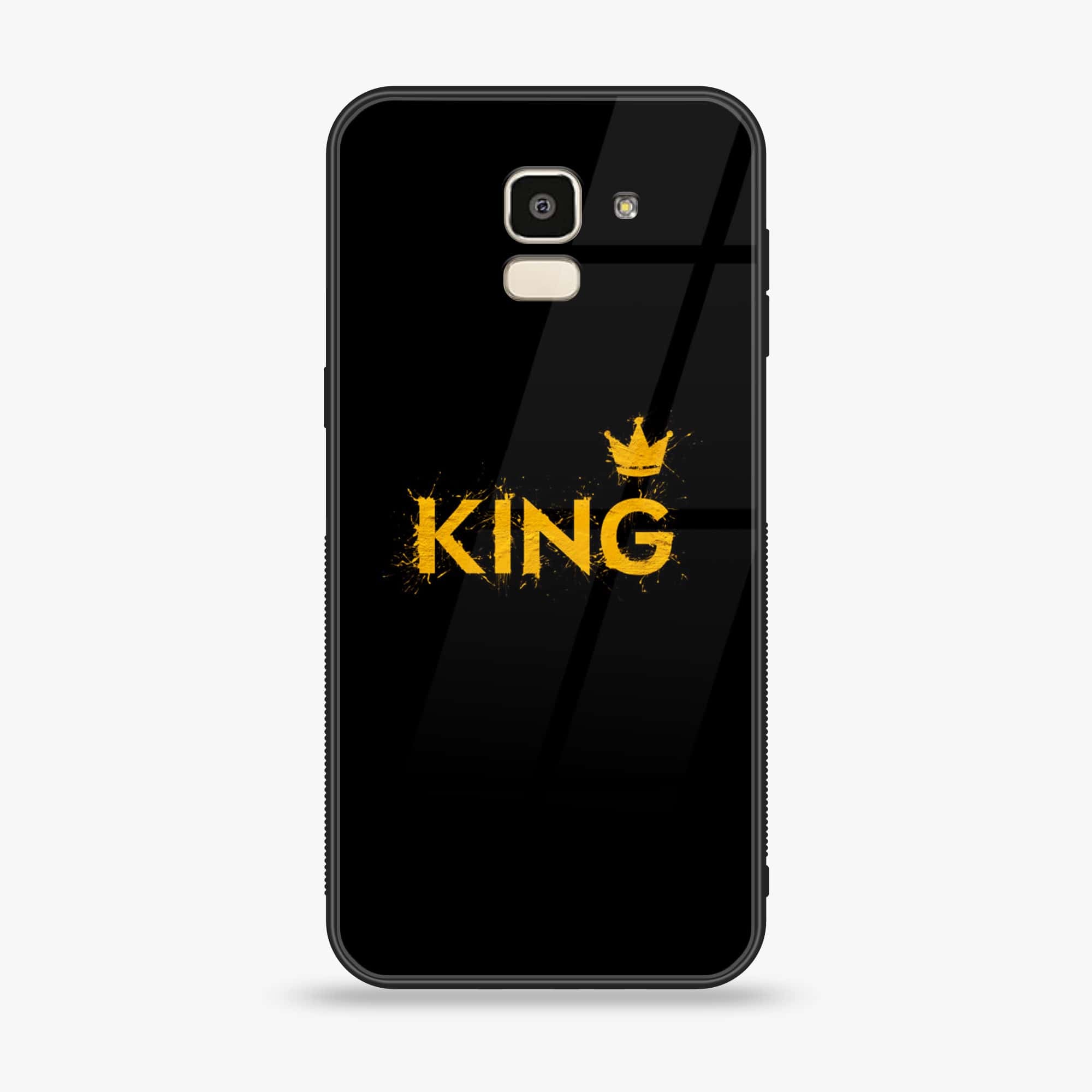 Samsung Galaxy J6 (2018) - King 2.0 Series - Premium Printed Glass soft Bumper shock Proof Case