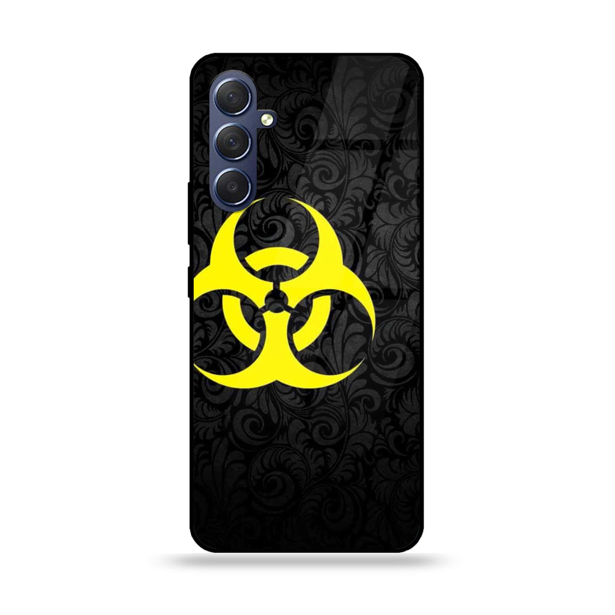 Samsung Galaxy M54 - Biohazard Sign Series - Premium Printed Glass soft Bumper shock Proof Case