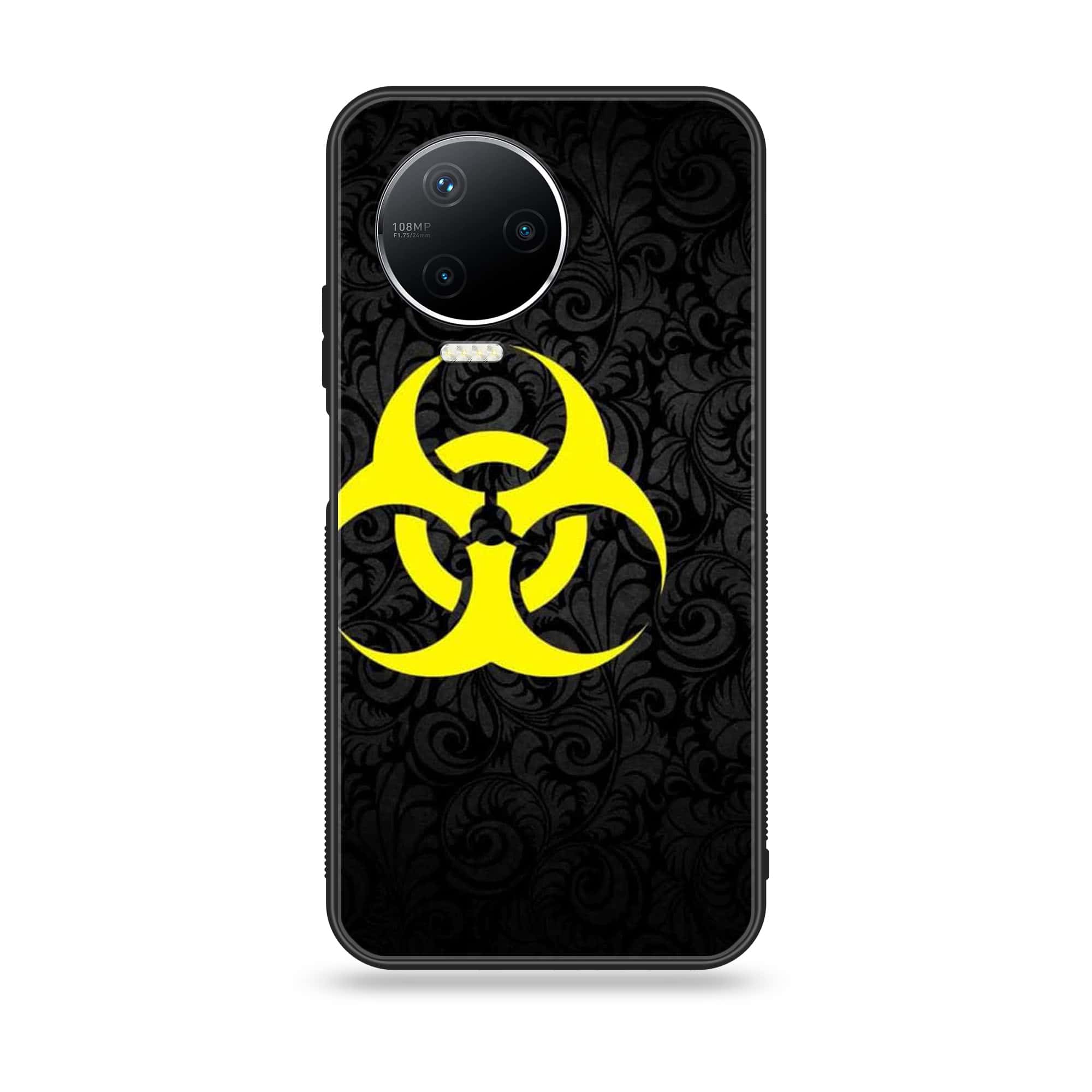 Infinix Note 12 Pro - Biohazard Sign Series - Premium Printed Glass soft Bumper shock Proof Case