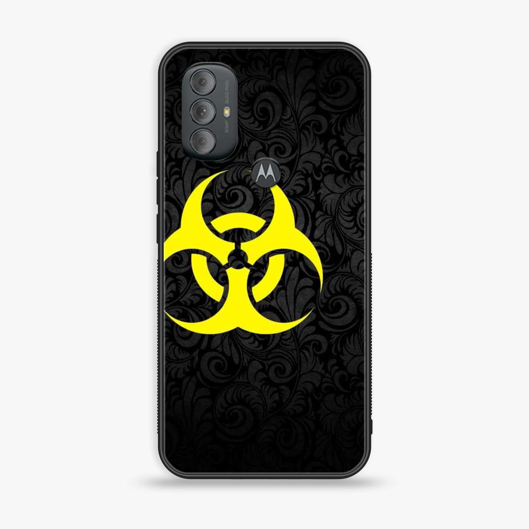 Motorola Moto G Power - Biohazard Sign Series - Premium Printed Glass soft Bumper shock Proof Case