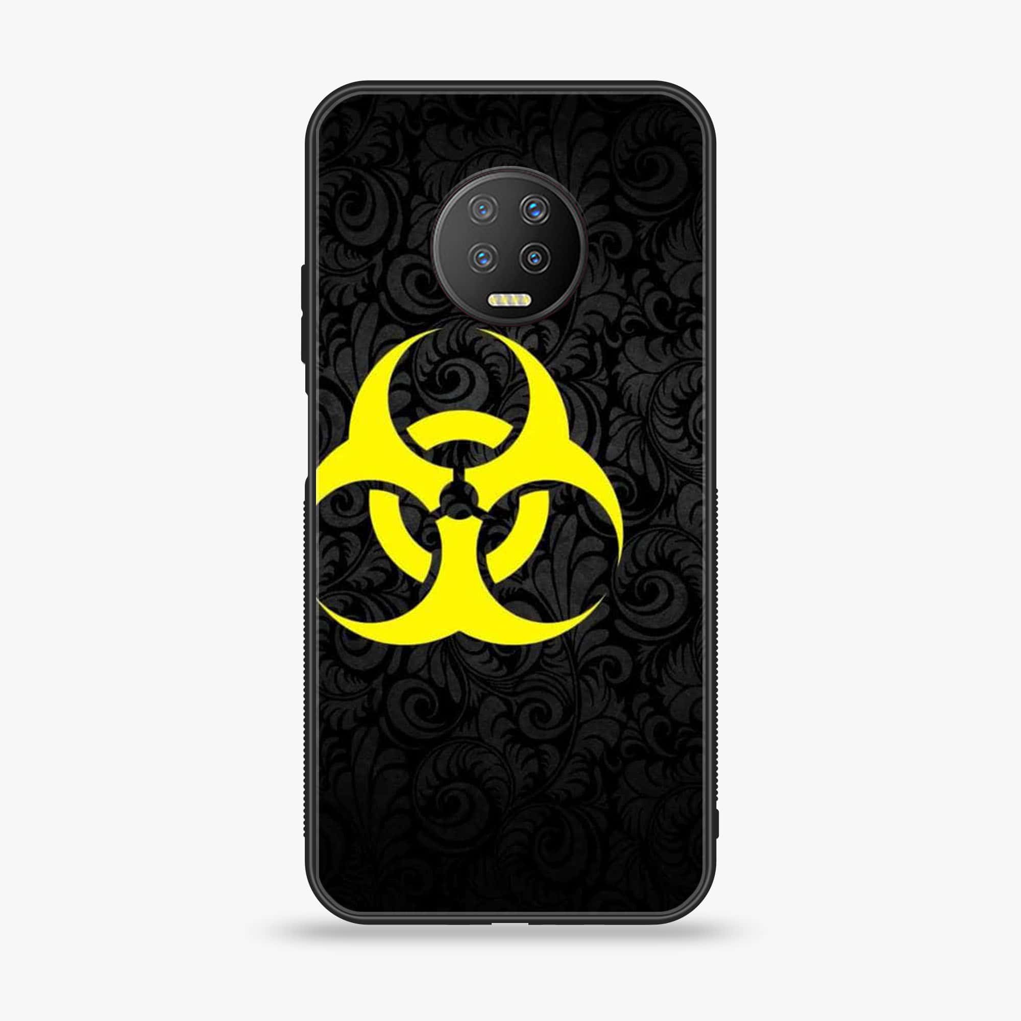 Infinix Note 7 - Biohazard Sign Series - Premium Printed Glass soft Bumper shock Proof Case